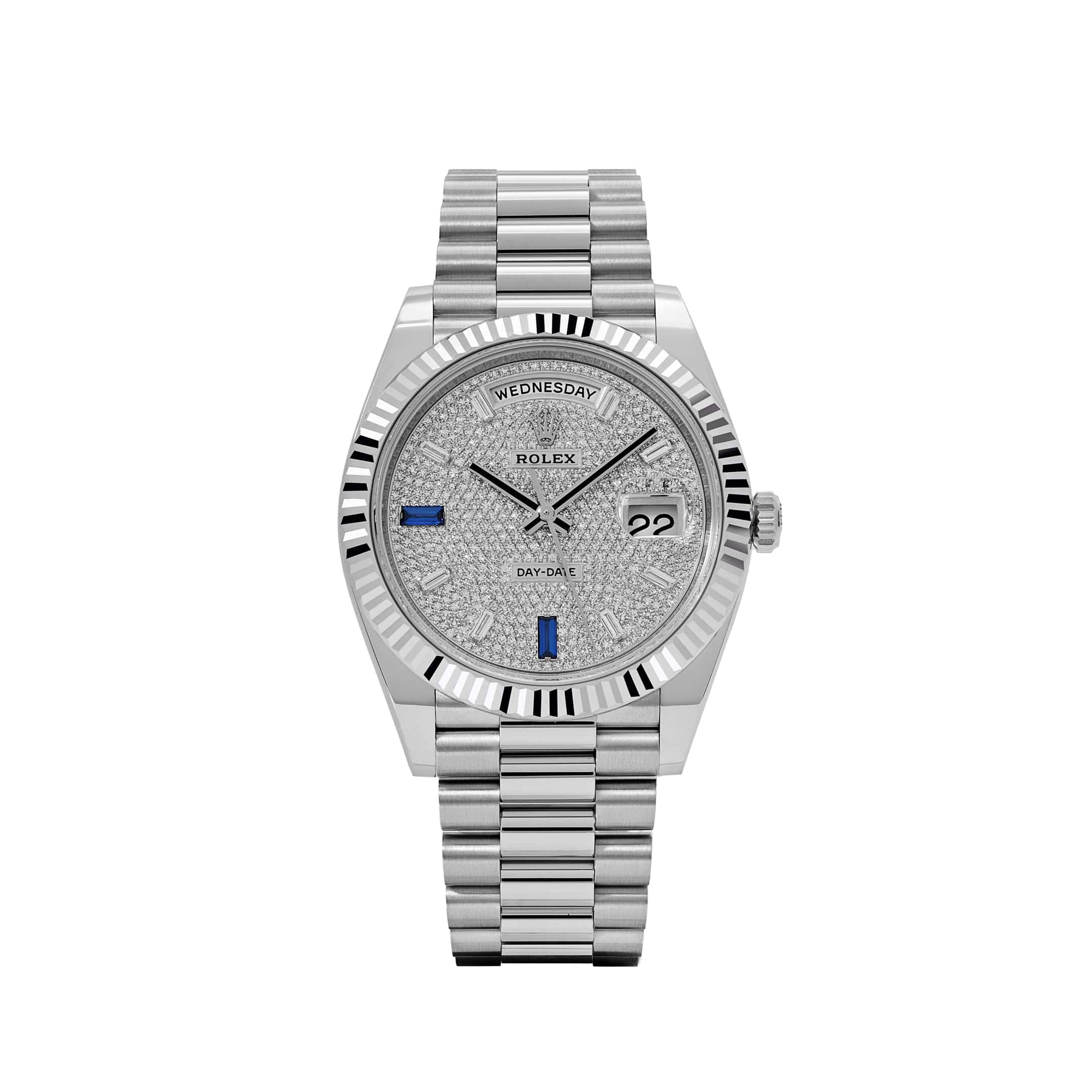 Rolex Day-Date 40 228236 Platinum Pavé Diamond Dial (2023)