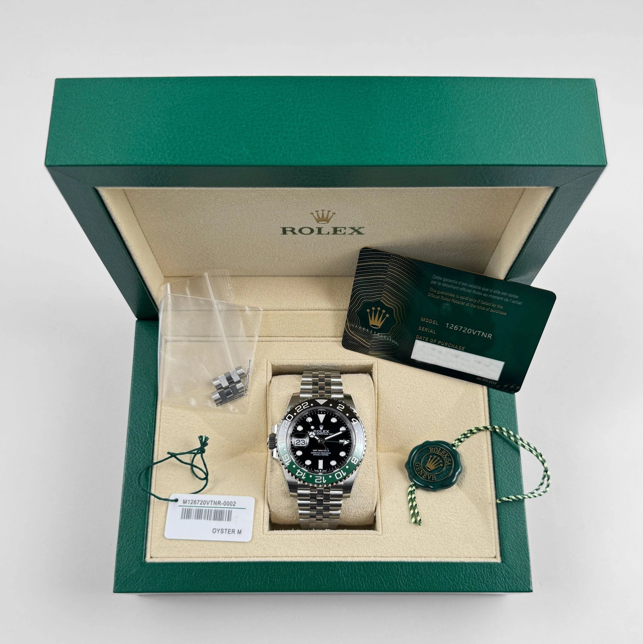 Rolex GMT-Master II 126720VTNR 'Sprite' Lefty Stainless Steel Jubilee (2024)