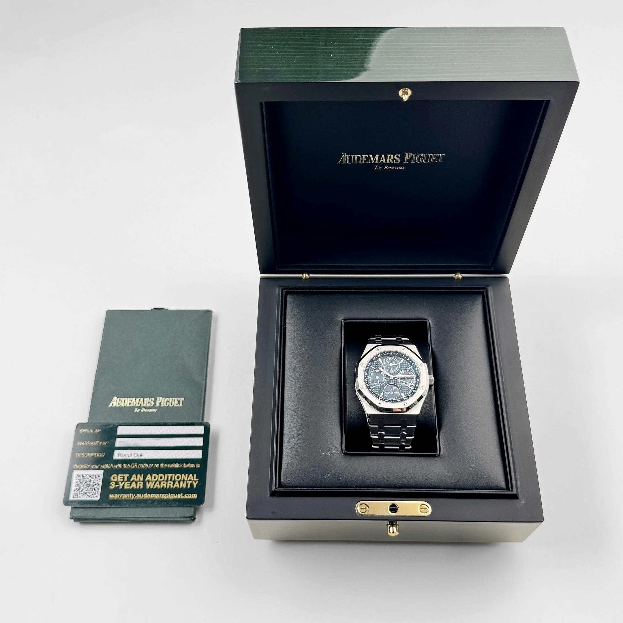 Audemars Piguet Royal Oak 26574ST.OO.1220ST.02 Perpetual Calendar Stainless Steel Dark Blue Dial (2019)