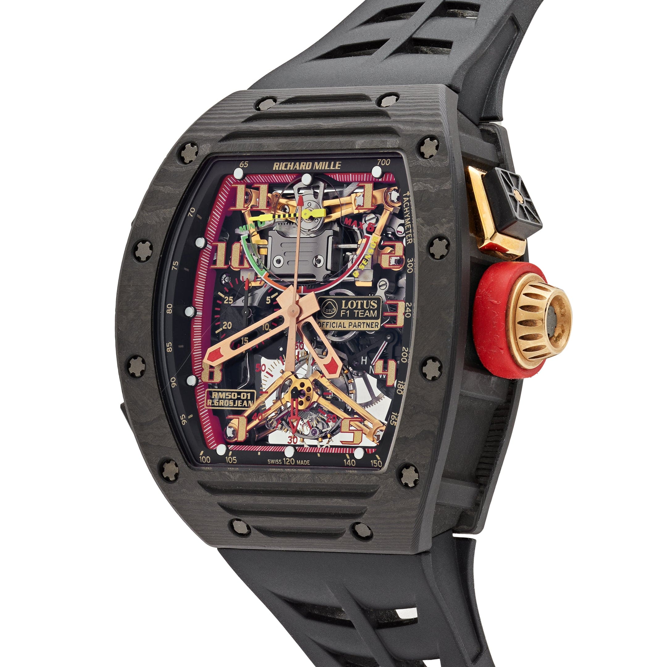 Richard Mille RM 50-01 'Romain Grosjean Lotus F1 G-Sensor' Tourbillon Carbon NTPT Limited Edition of 30