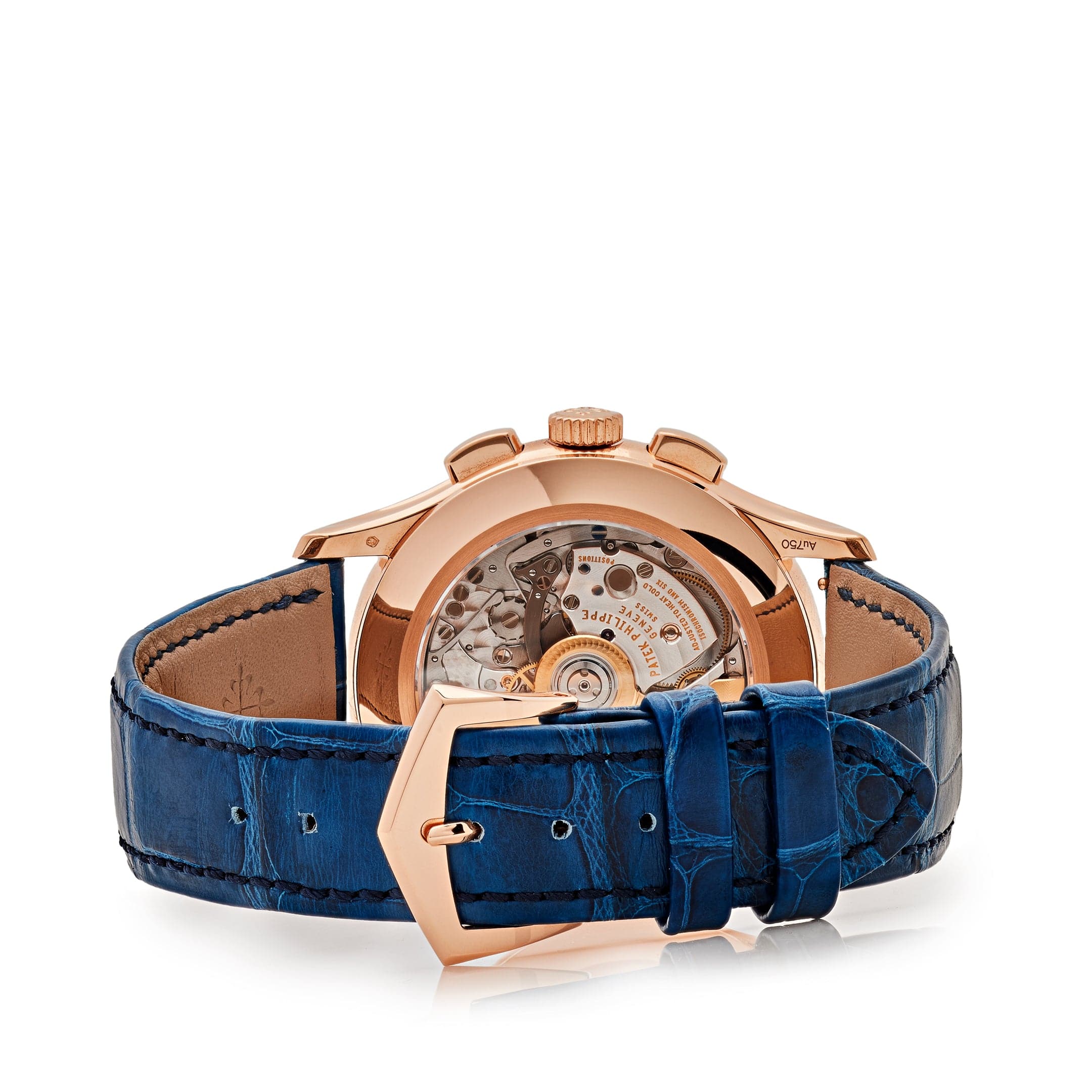 Patek Philippe Complications 5905R-010 Annual Calendar Flyback Chronograph Rose Gold Blue Dial