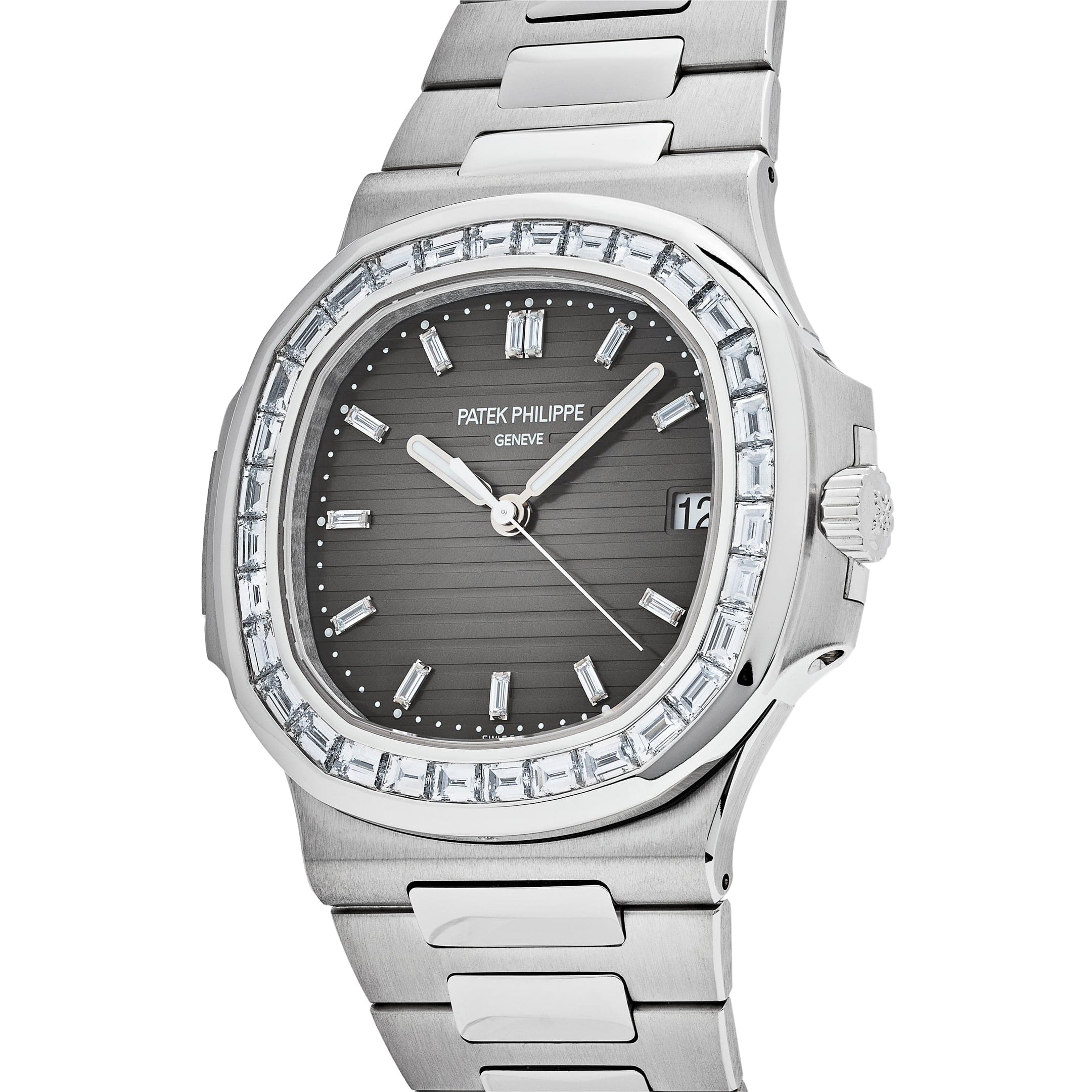 Patek Philippe Nautilus 5711/110P-001 Platinum Grey Dial Diamond Bezel