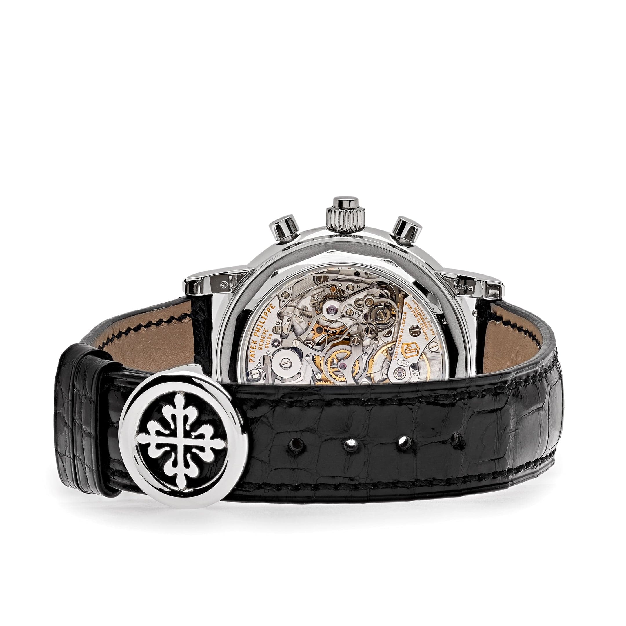 Patek Philippe Grand Complications 5204P-011 Perpetual Calendar Chronograph Platinum Black Dial