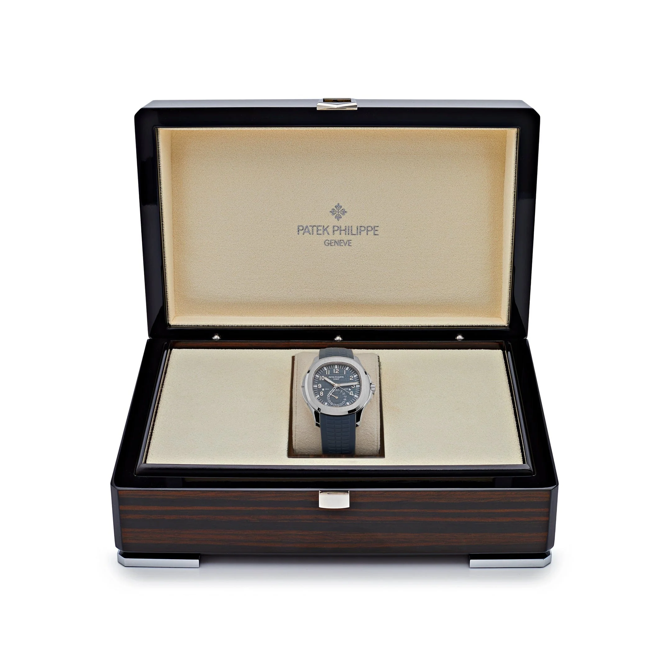 Patek Philippe Aquanaut 5164G-001 'Travel Time' White Gold Blue-Gray Dial (2025)