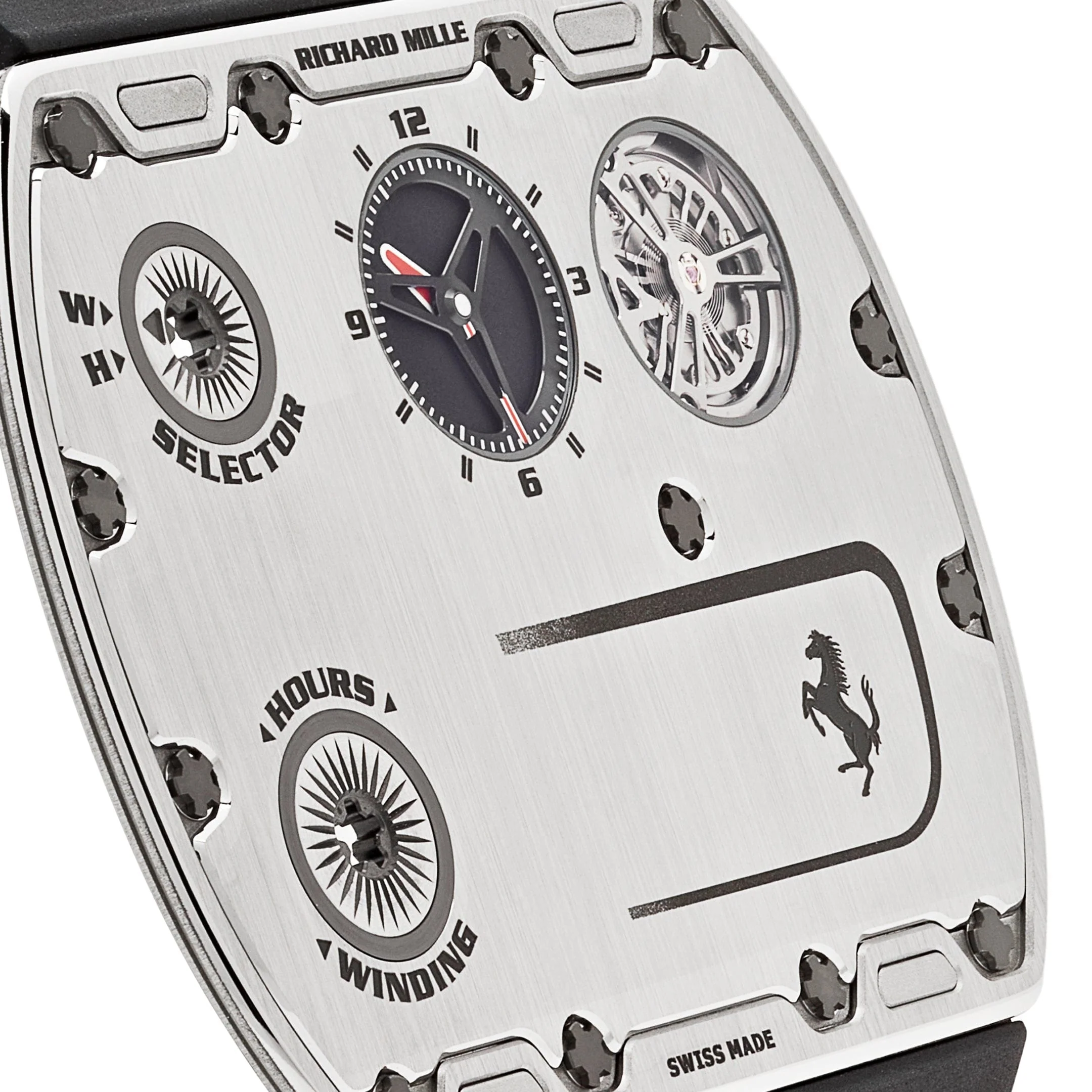 Richard Mille RM UP-01 Ferrari Ultraflat Titanium Silver Dial Limited Edition of 150