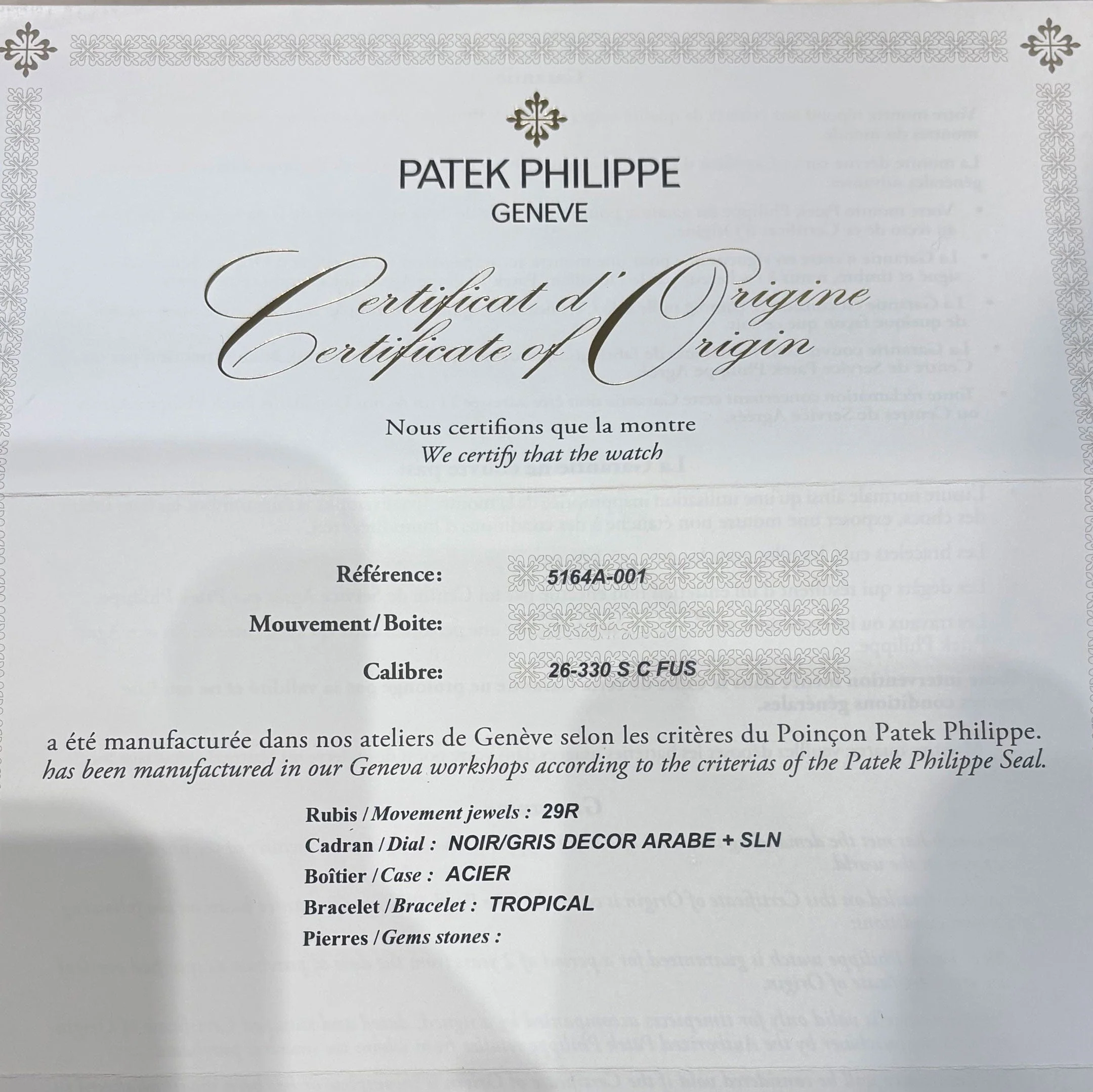 Patek Philippe Aquanaut 5164A-001 'Travel Time' Stainless Steel Black Dial (2022)