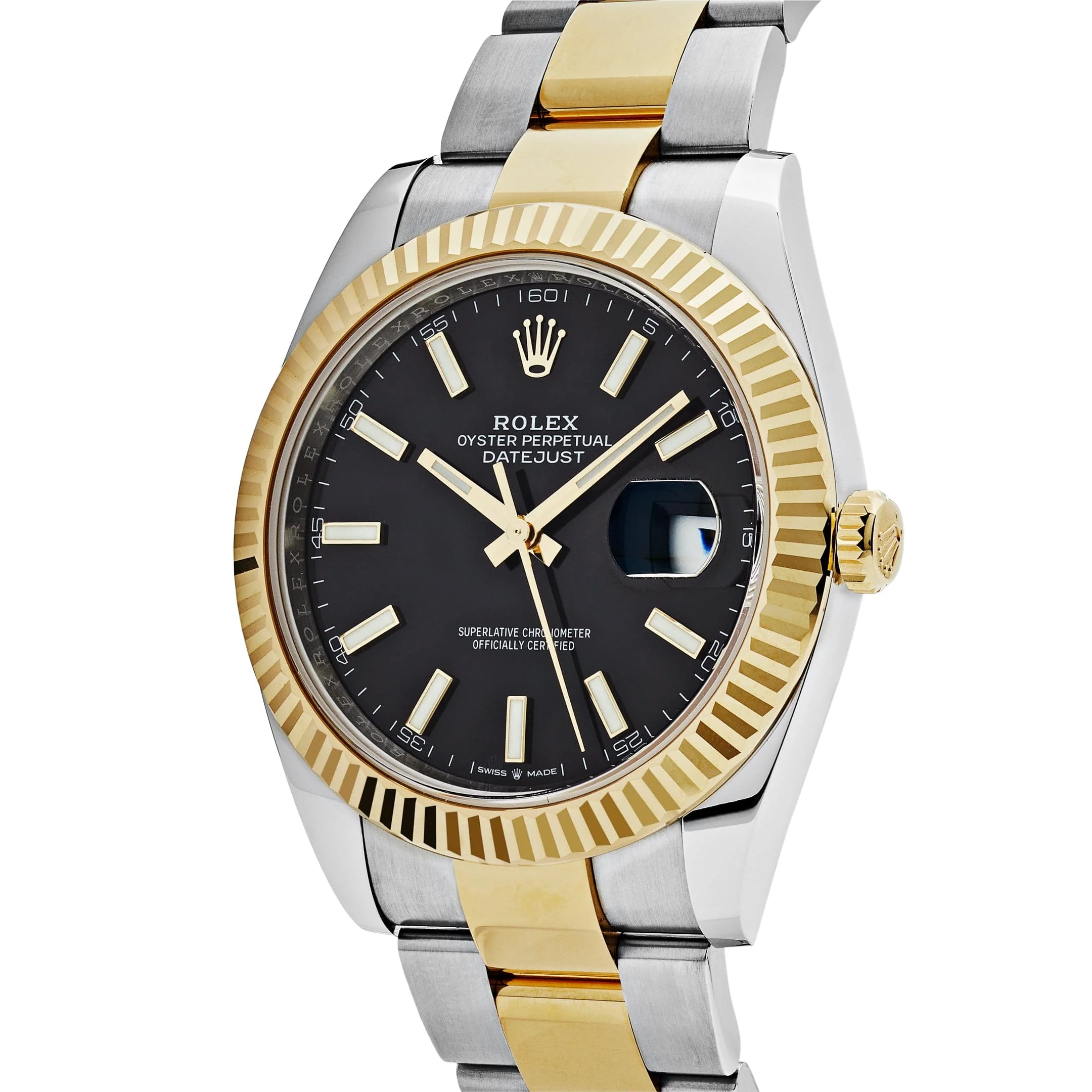 Rolex Datejust 41 126333 Yellow Gold Stainless Steel Black Dial Oyster (2025)