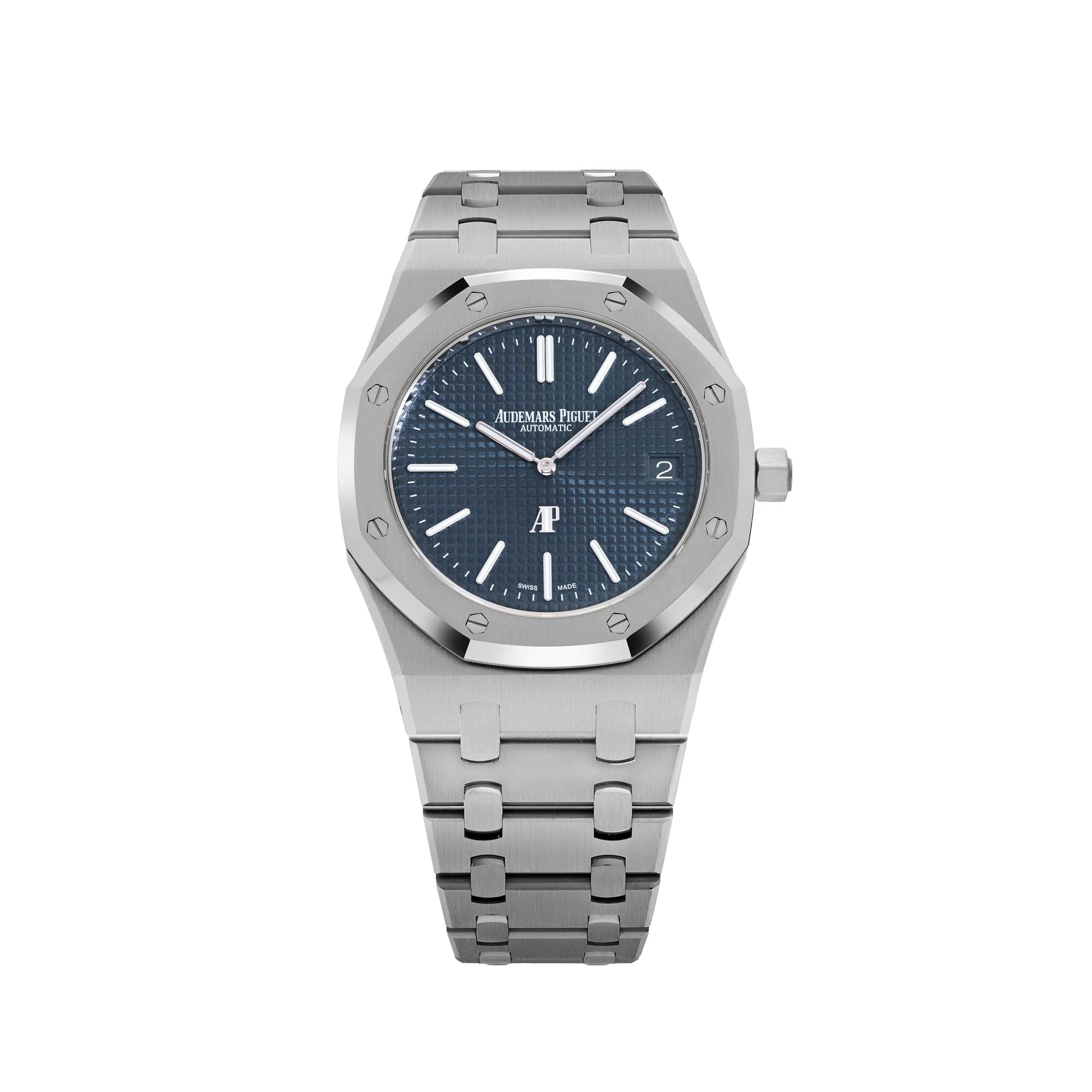 Audemars Piguet Royal Oak 15202ST.OO.1240ST.01 'Jumbo' Extra-Thin Stainless Steel Blue Dial