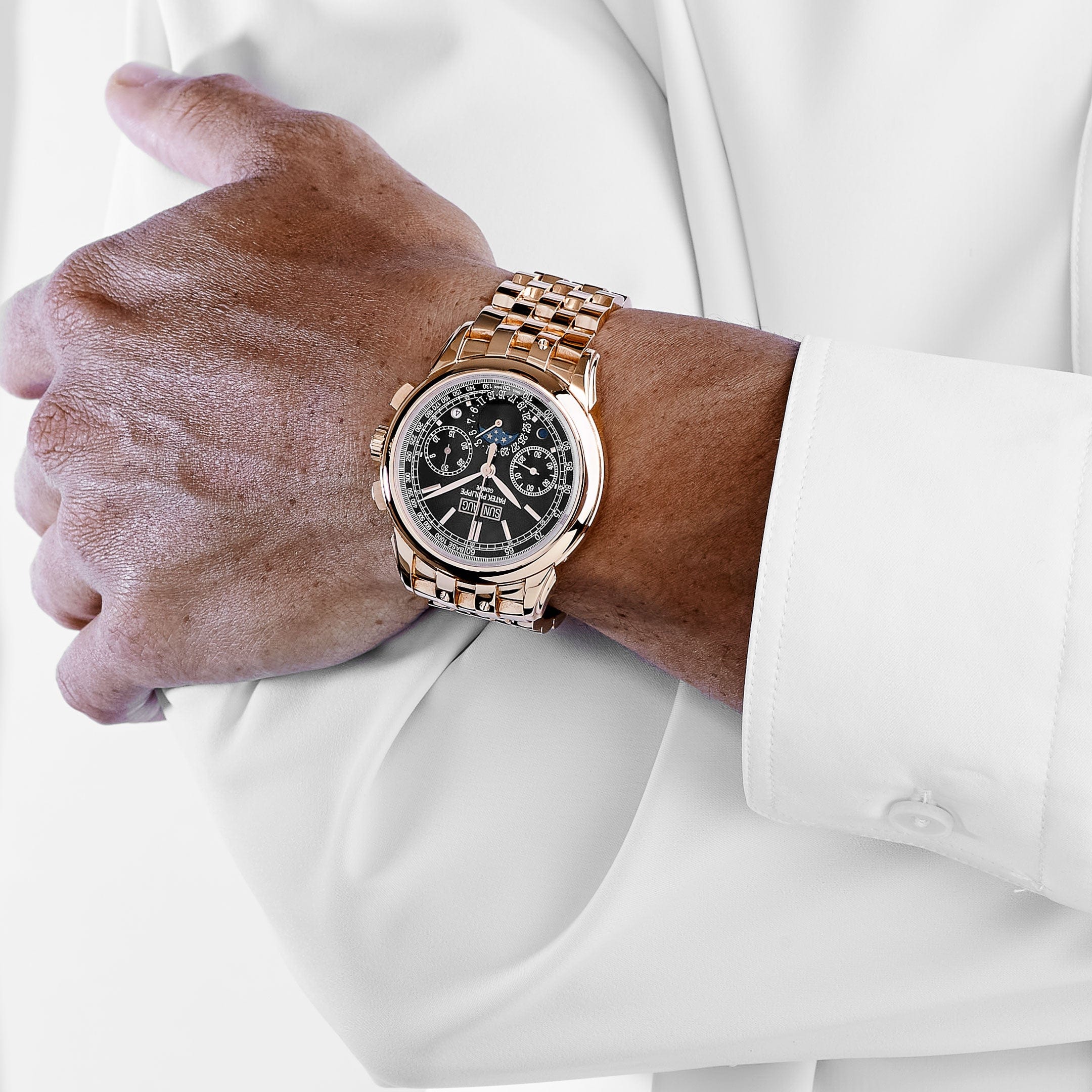 Patek Philippe Grand Complications 5270/1R-001 Chronograph Perpetual Calendar Rose Gold Black Dial (2021)