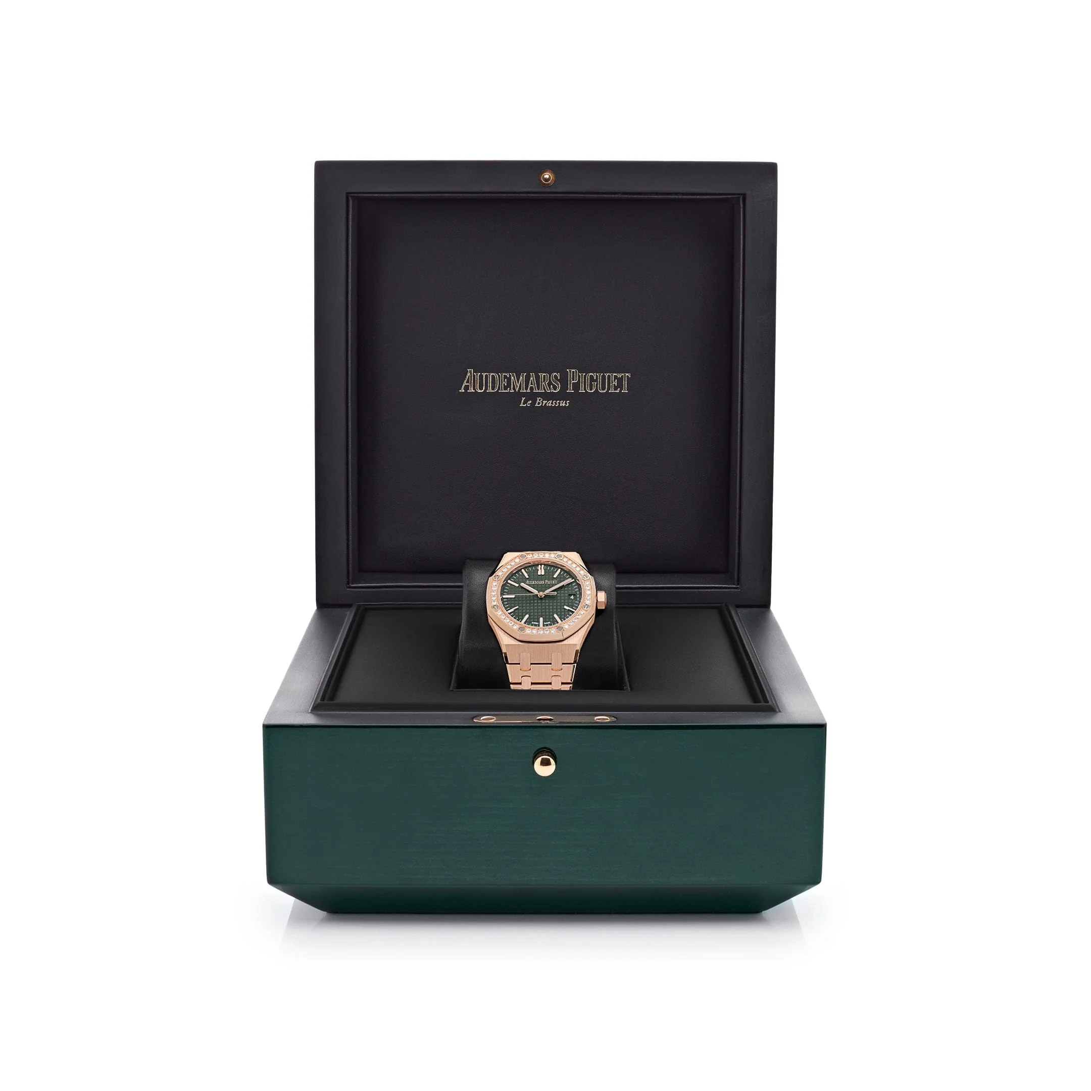 Audemars Piguet Royal Oak 15551OR.ZZ.1356OR.06  Selfwinding Rose Gold Khaki Green Dial
