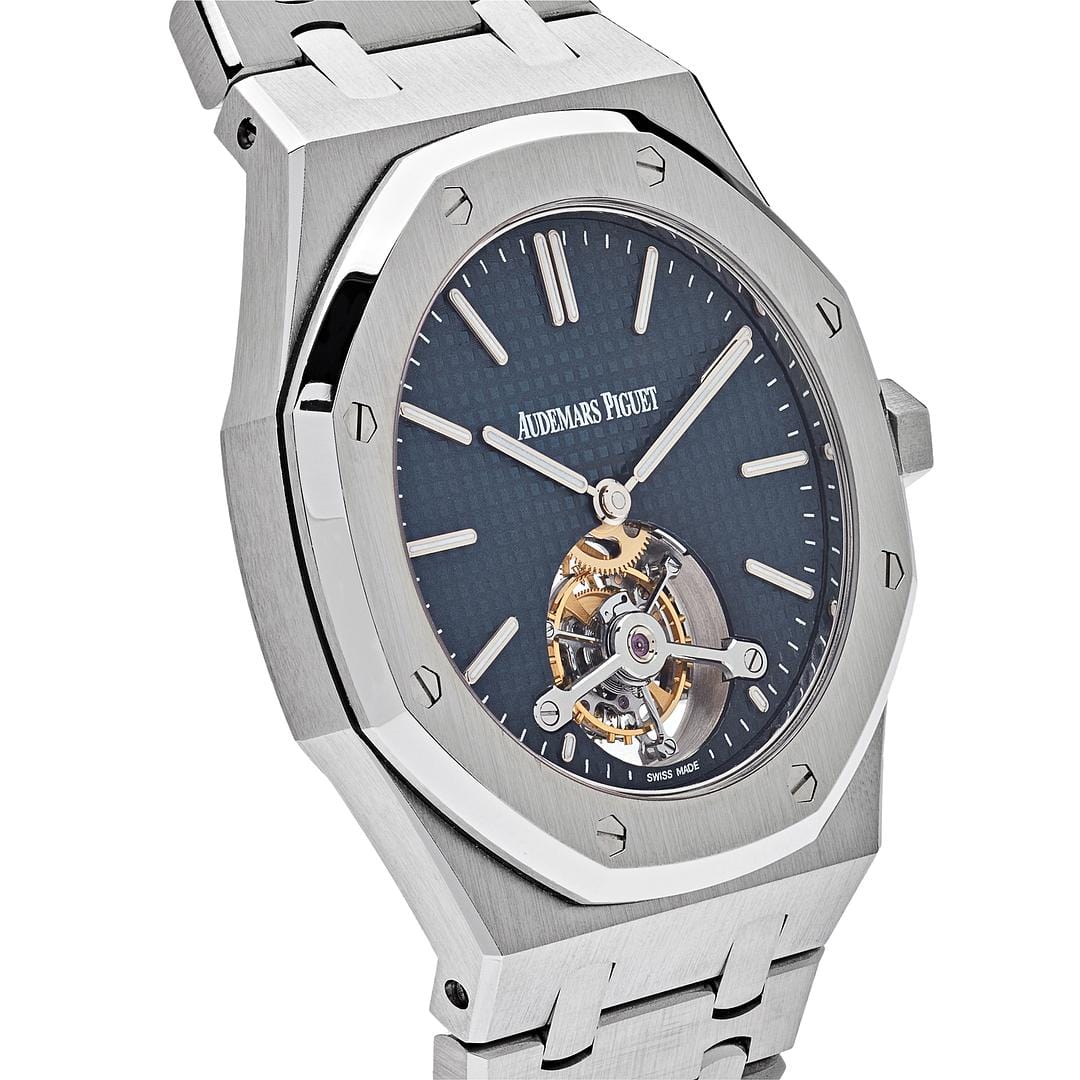 Audemars Piguet Royal Oak 26510ST.OO.1220ST.01 Tourbillon Extra-Thin Steel Blue Dial