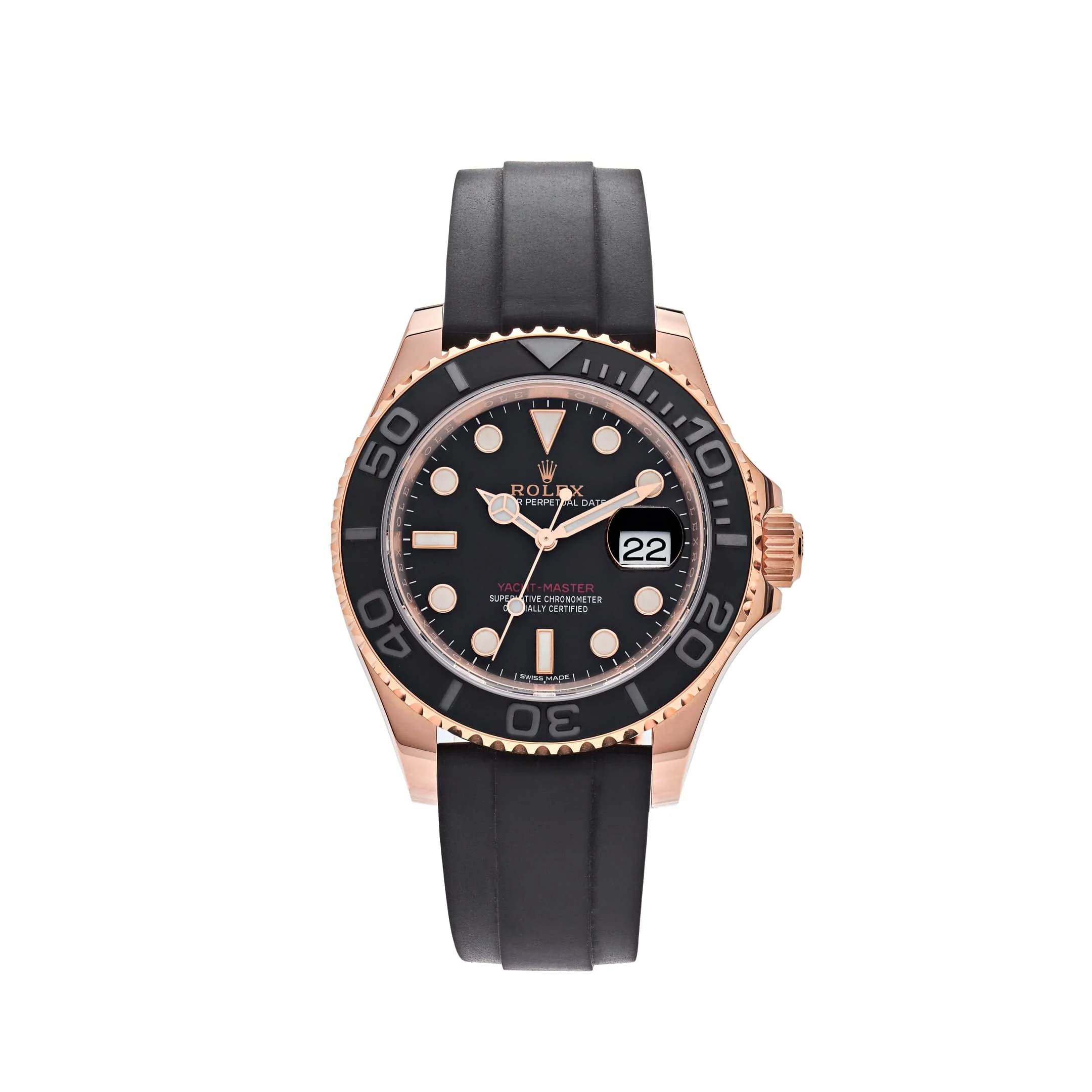 Rolex Yacht-Master 40 116655 Rose Gold Black Dial