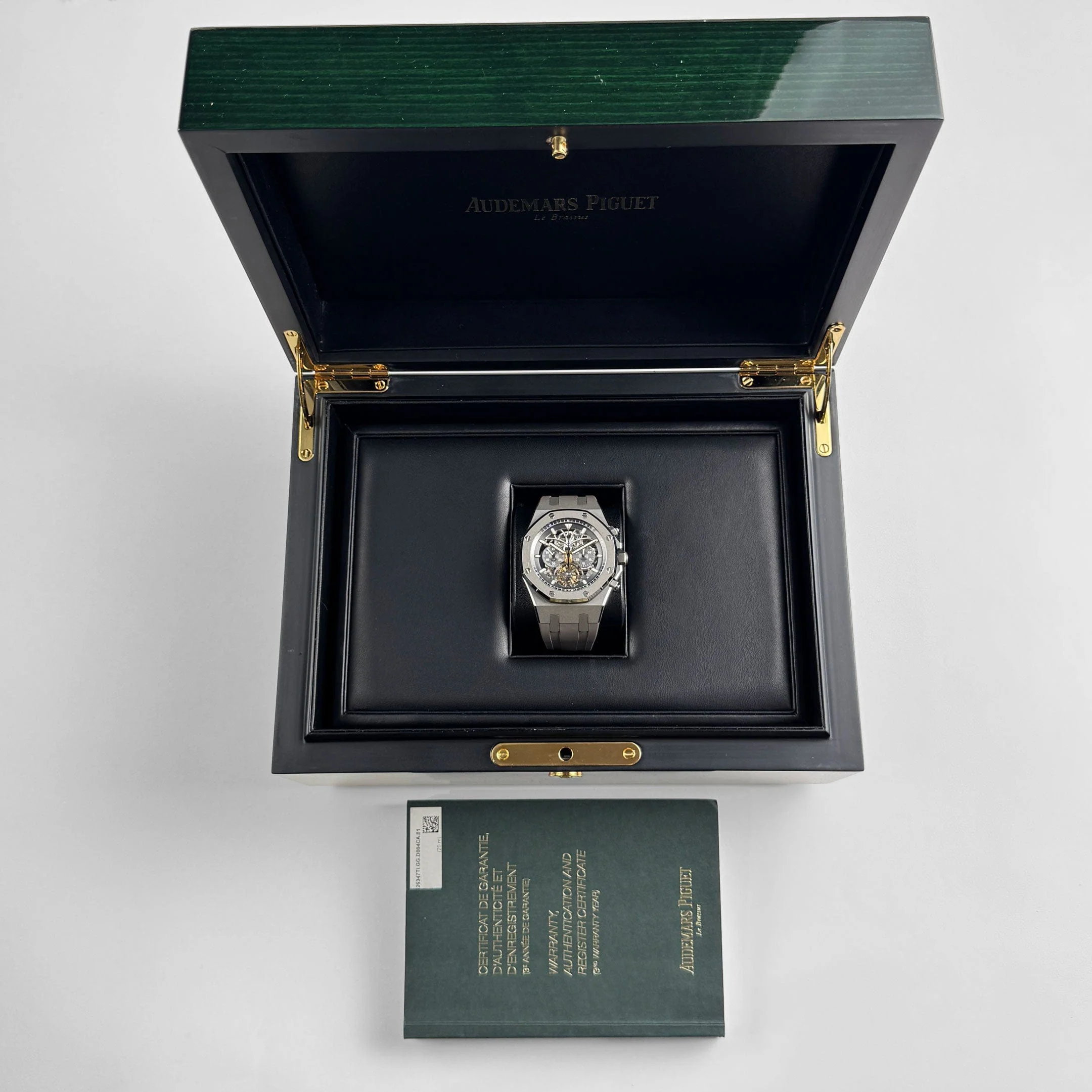 Audemars Piguet Royal Oak 26347TI.OO.D004CR.01 Tourbillon Chronograph Titanium Openworked Dial Boutique Only Edition