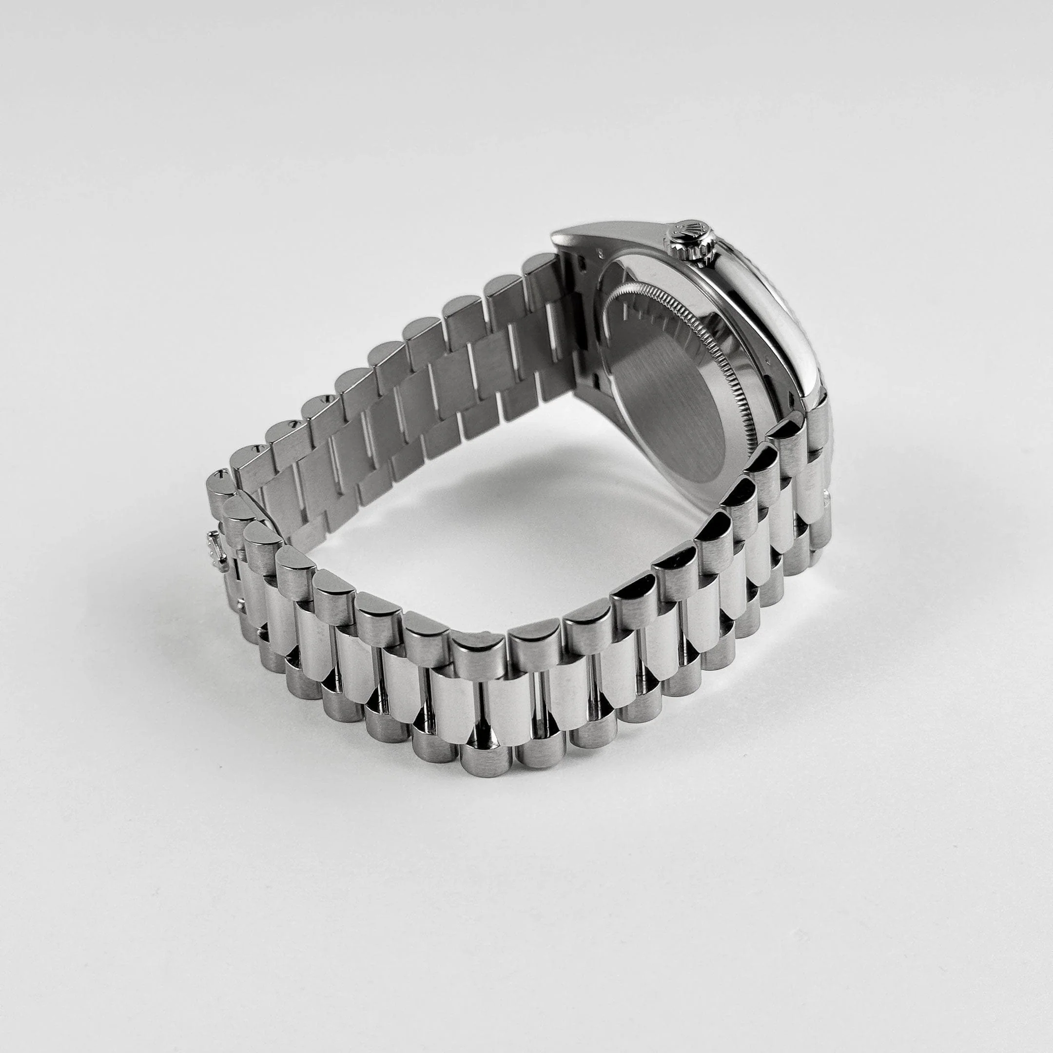 Rolex-Day Date 40 228239 White Gold Silver Stripe Motif Dial (2018)