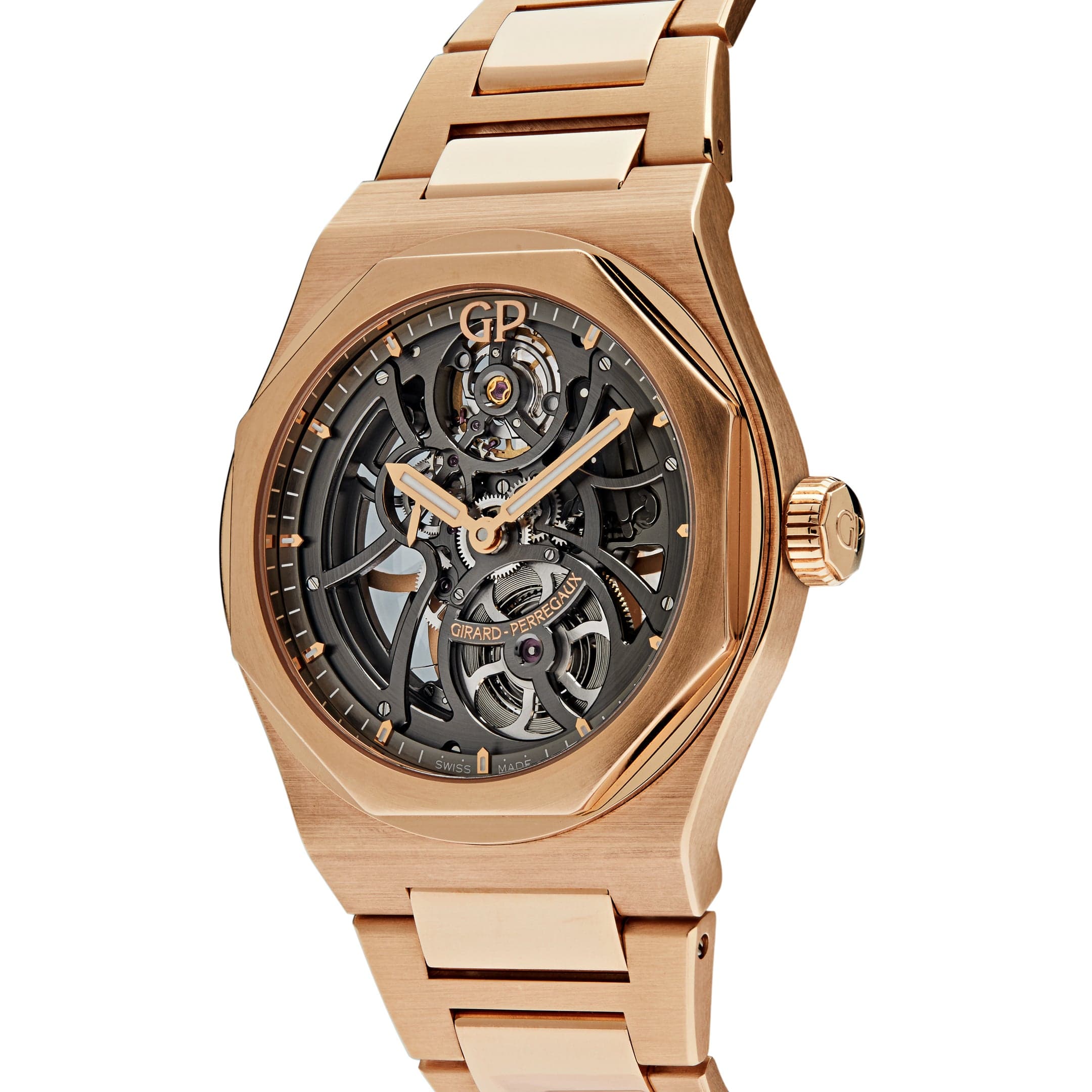 Girard Perregaux Laureato Skeleton 81015-52-002-52A Rose Gold