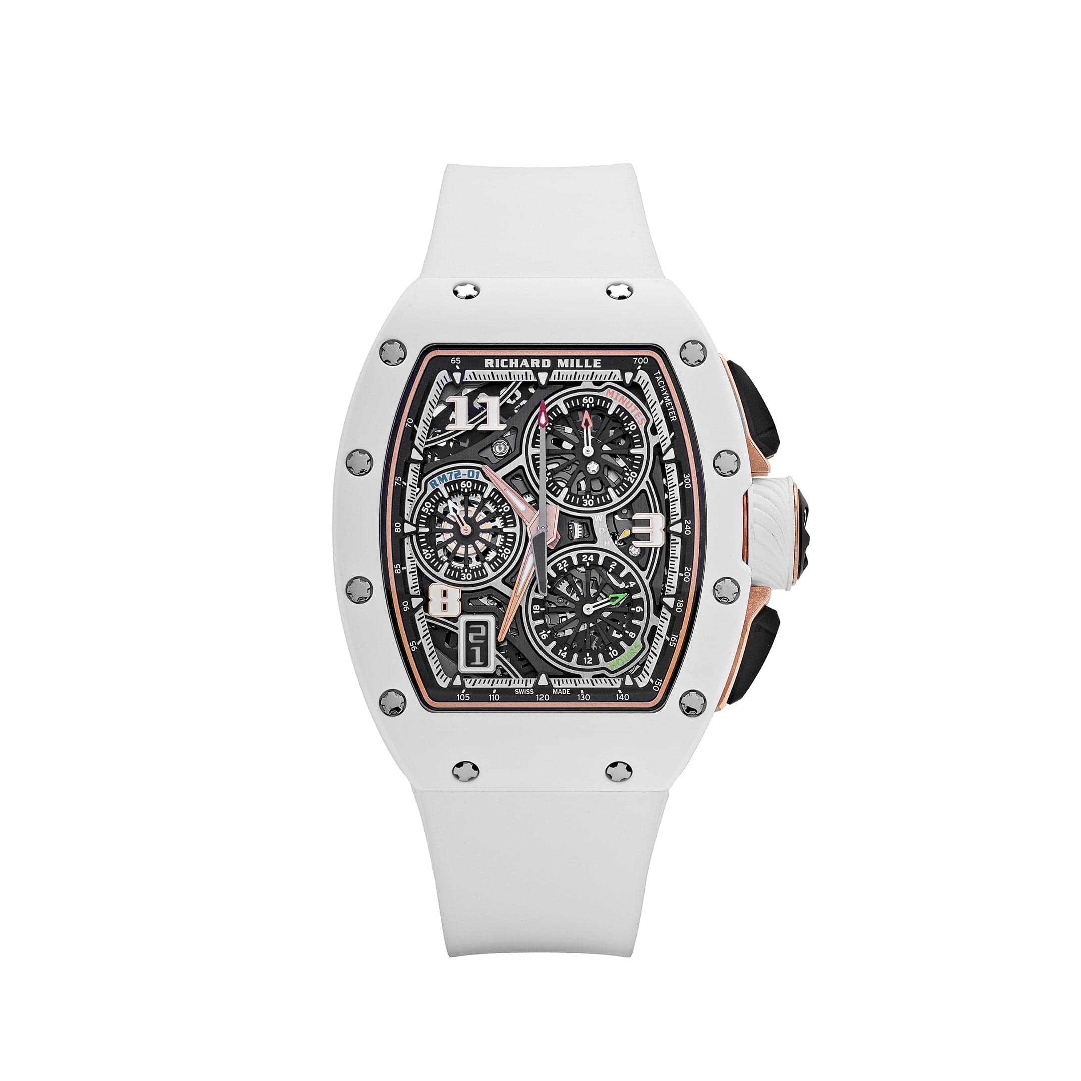 Richard Mille RM 72-01 Lifestyle In-House Chronograph White Ceramic