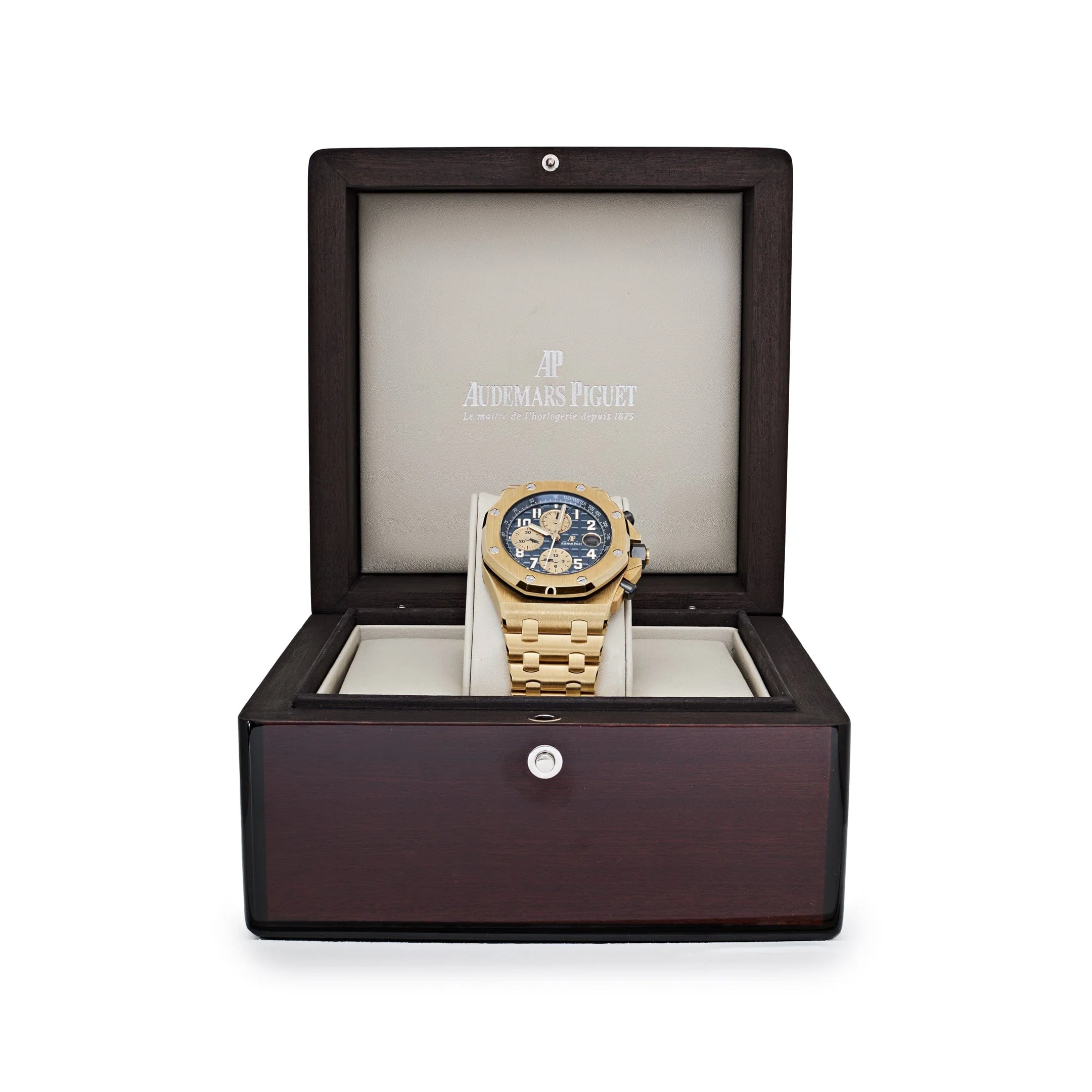 Audemars Piguet Royal Oak Offshore Chronograph 26470BA.OO.1000BA.01 Yellow Gold Blue Dial