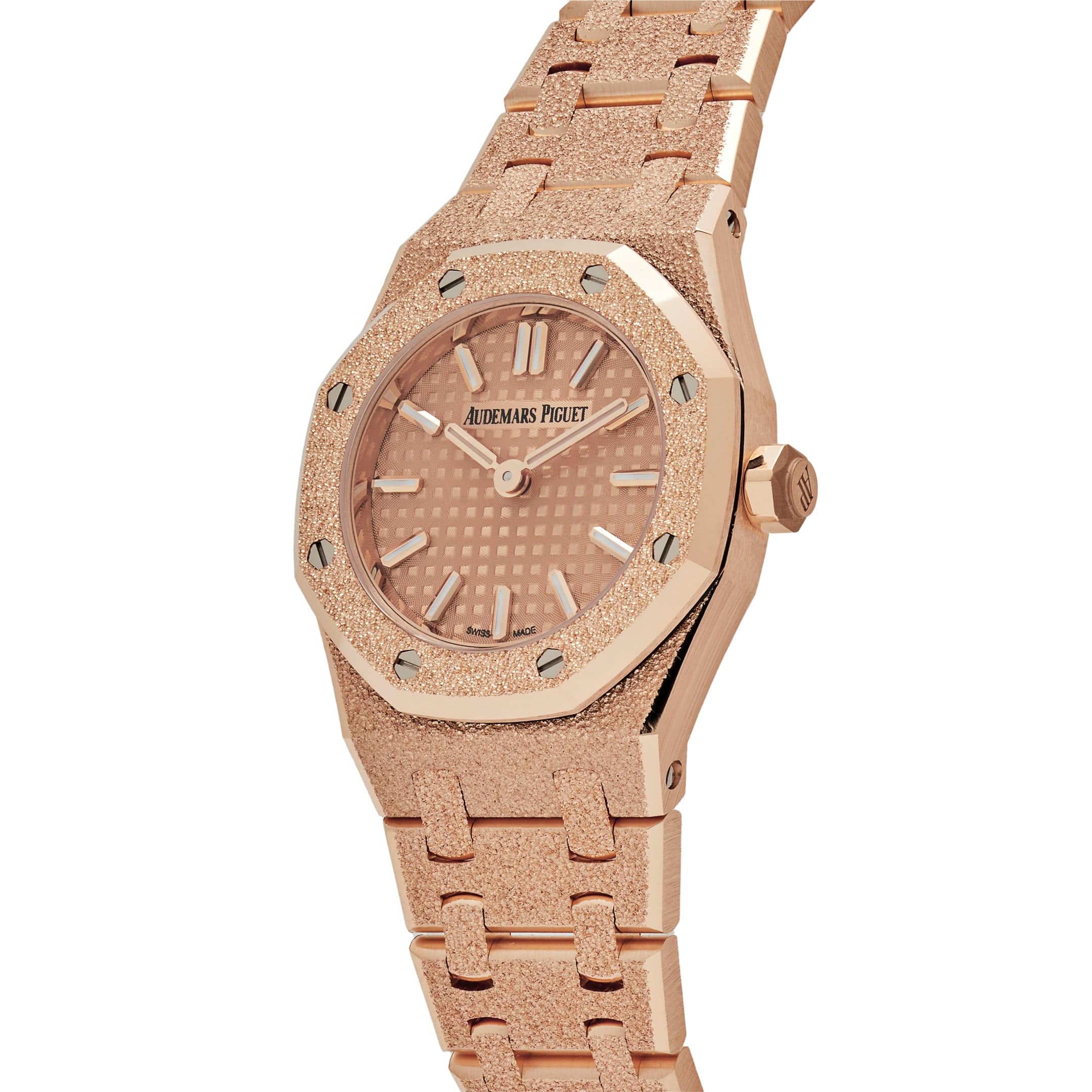 Audemars Piguet Royal Oak 67630OR.GG.1312OR.01 'Mini' Frosted Rose Gold Quartz (2025)
