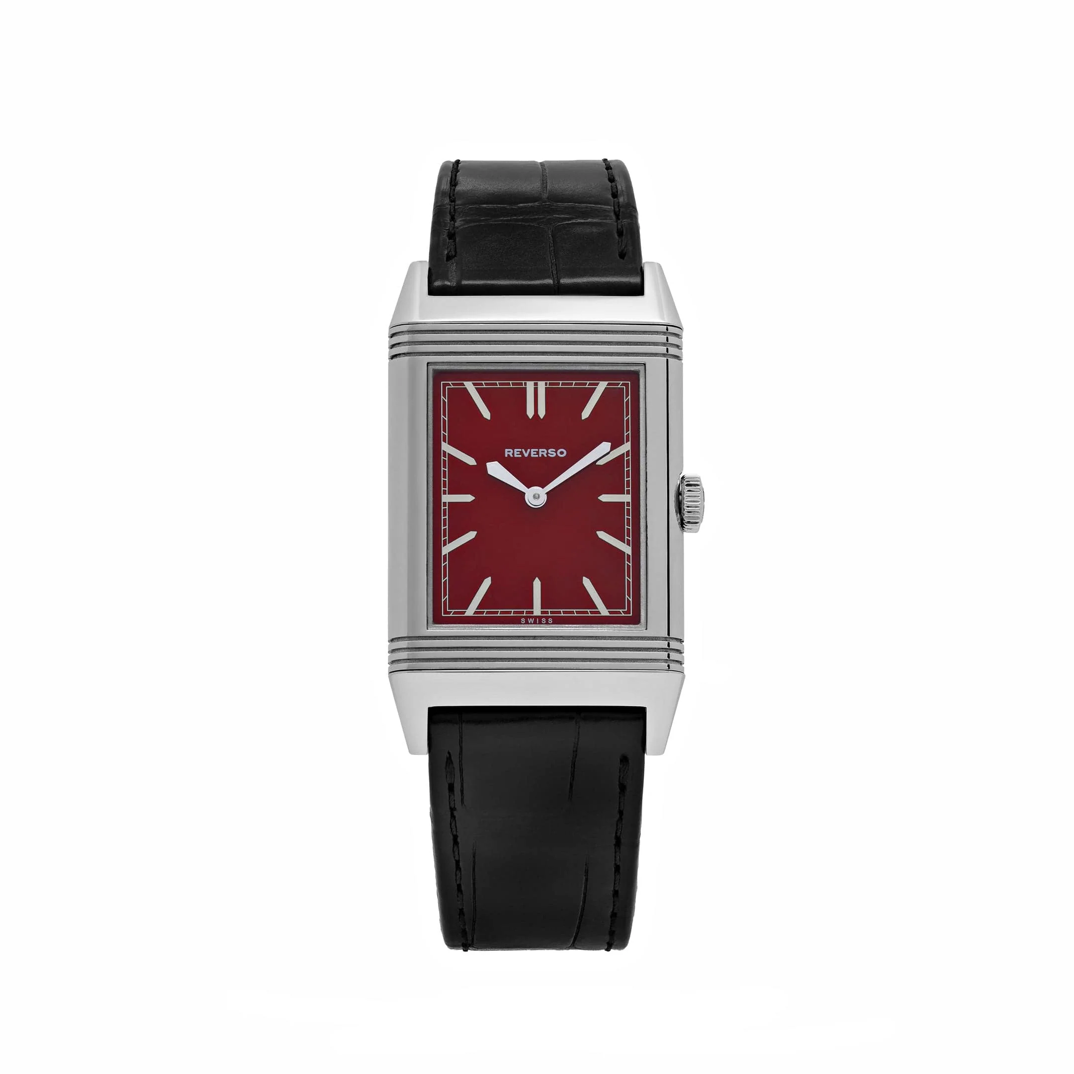 Jaeger-LeCoultre Reverso 278856J Stainless Steel Red Dial Special '1931 Rouge' Edition
