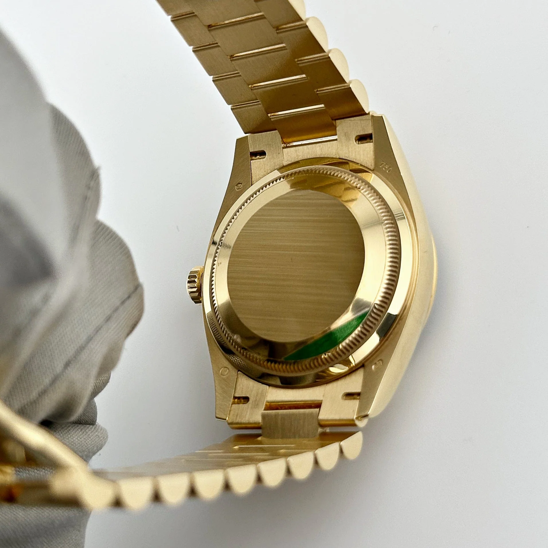 Rolex Day-Date 36 128238 Yellow Gold Green Diamond Dial (2024)