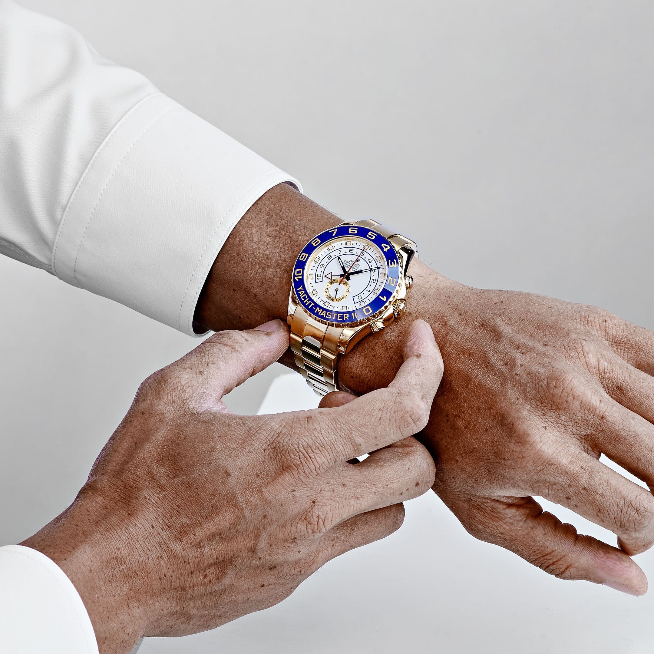 Rolex Yacht-Master II 116688 Yellow Gold White Dial