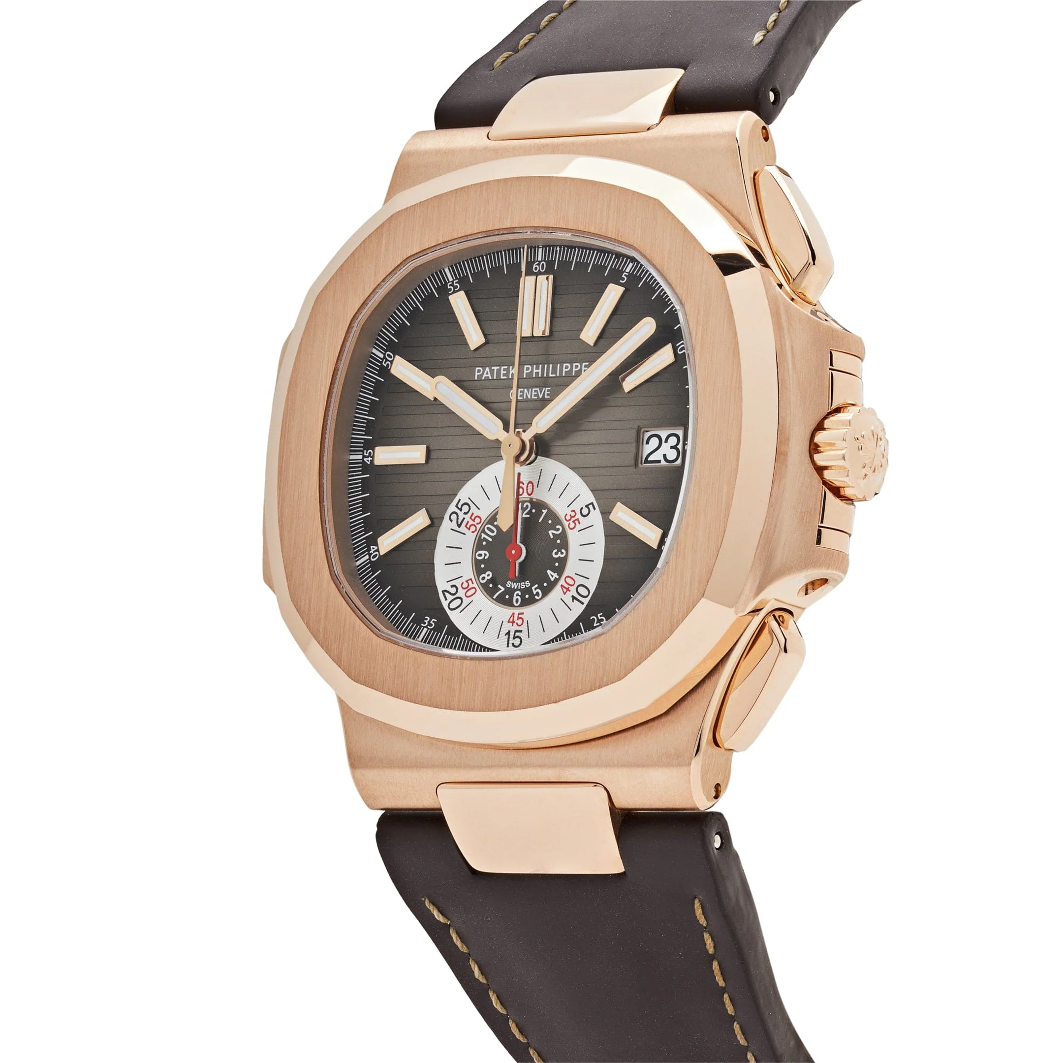 Patek Philippe Nautilus 5980R-001 Chronograph Rose Gold Brown Dial (2011)