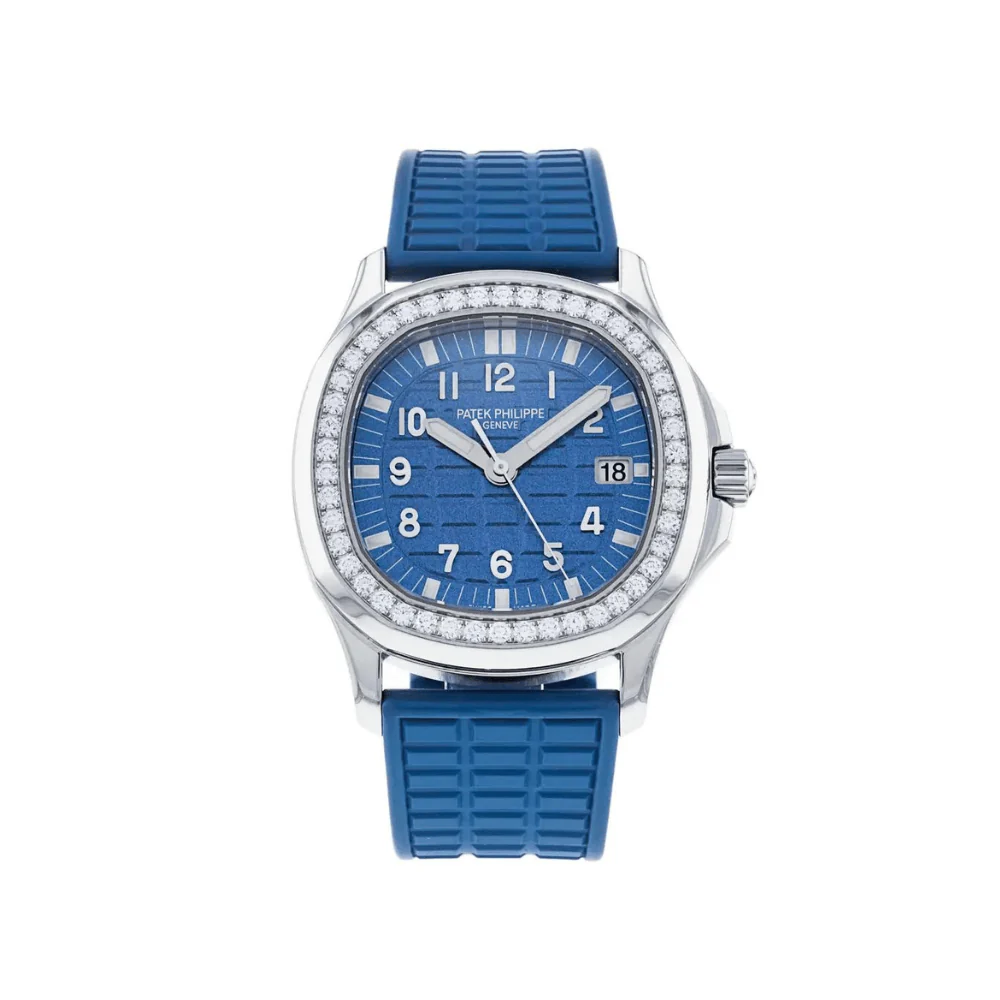 Patek Philippe Aquanaut Luce 5067A-022 'Ladies' Stainless Steel Blue Dial Diamond Bezel