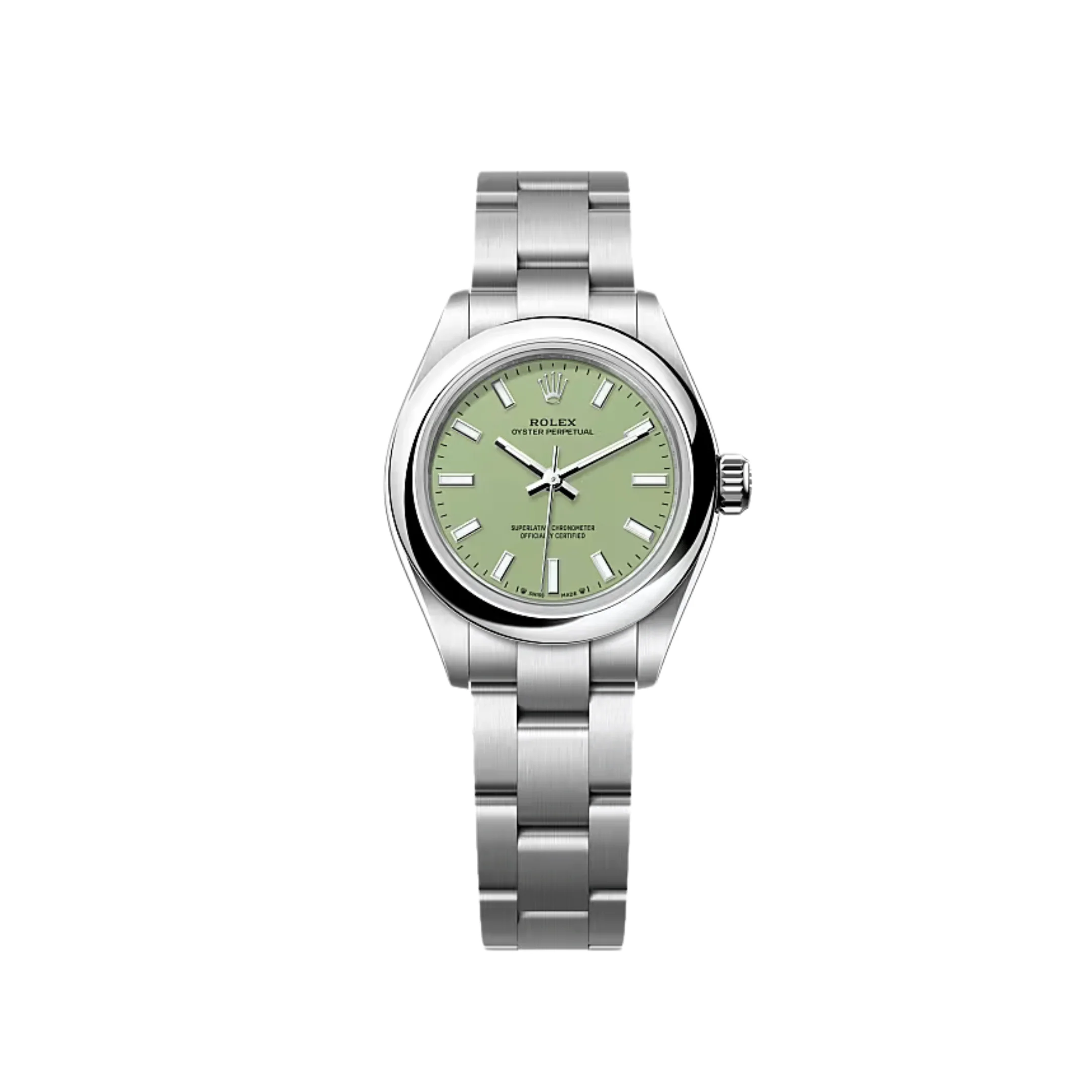Rolex Oyster Perpetual 28 276200 'Ladies' Stainless Steel Pistachio Dial (2025)