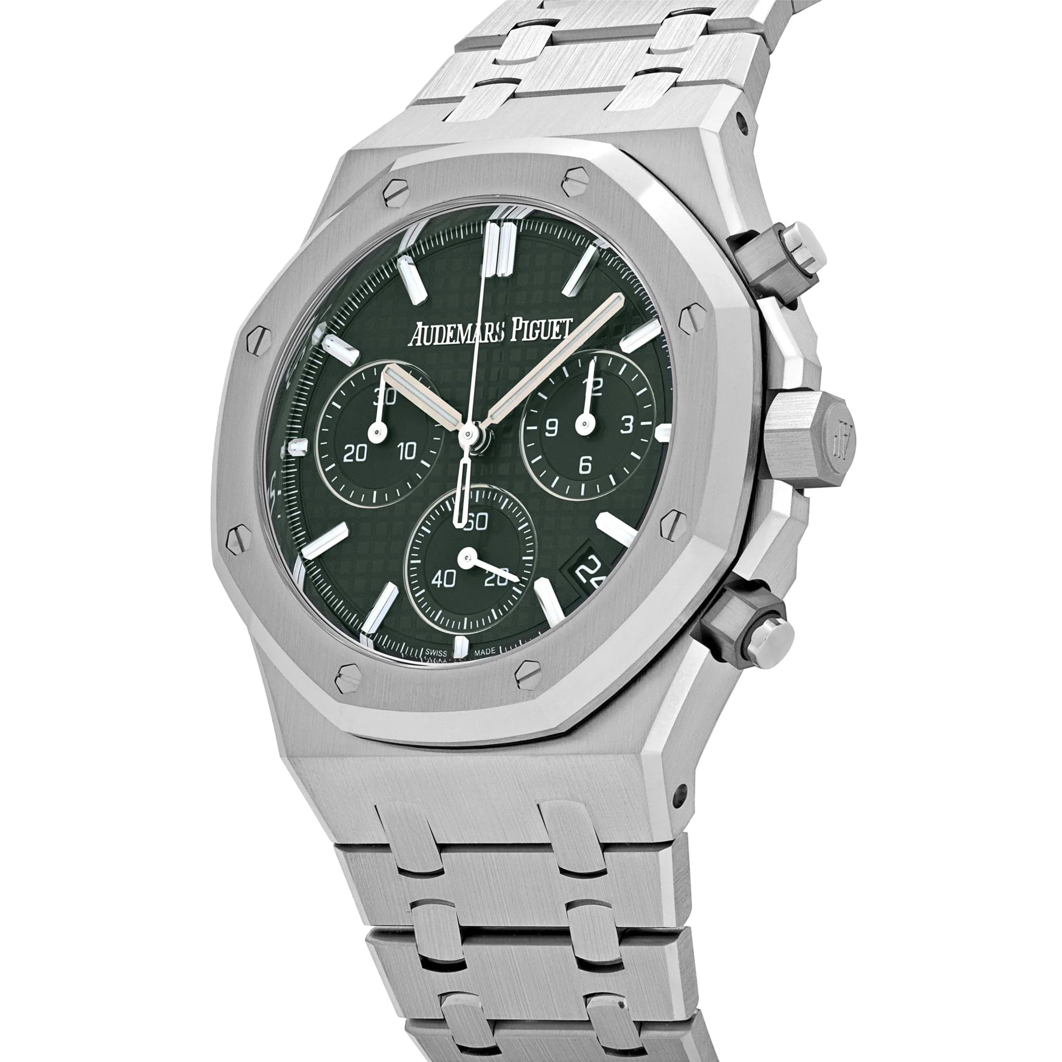 Audemars Piguet Royal Oak 26240ST.OO.1320ST.08 Selfwinding Chronograph Stainless Steel Green Dial
