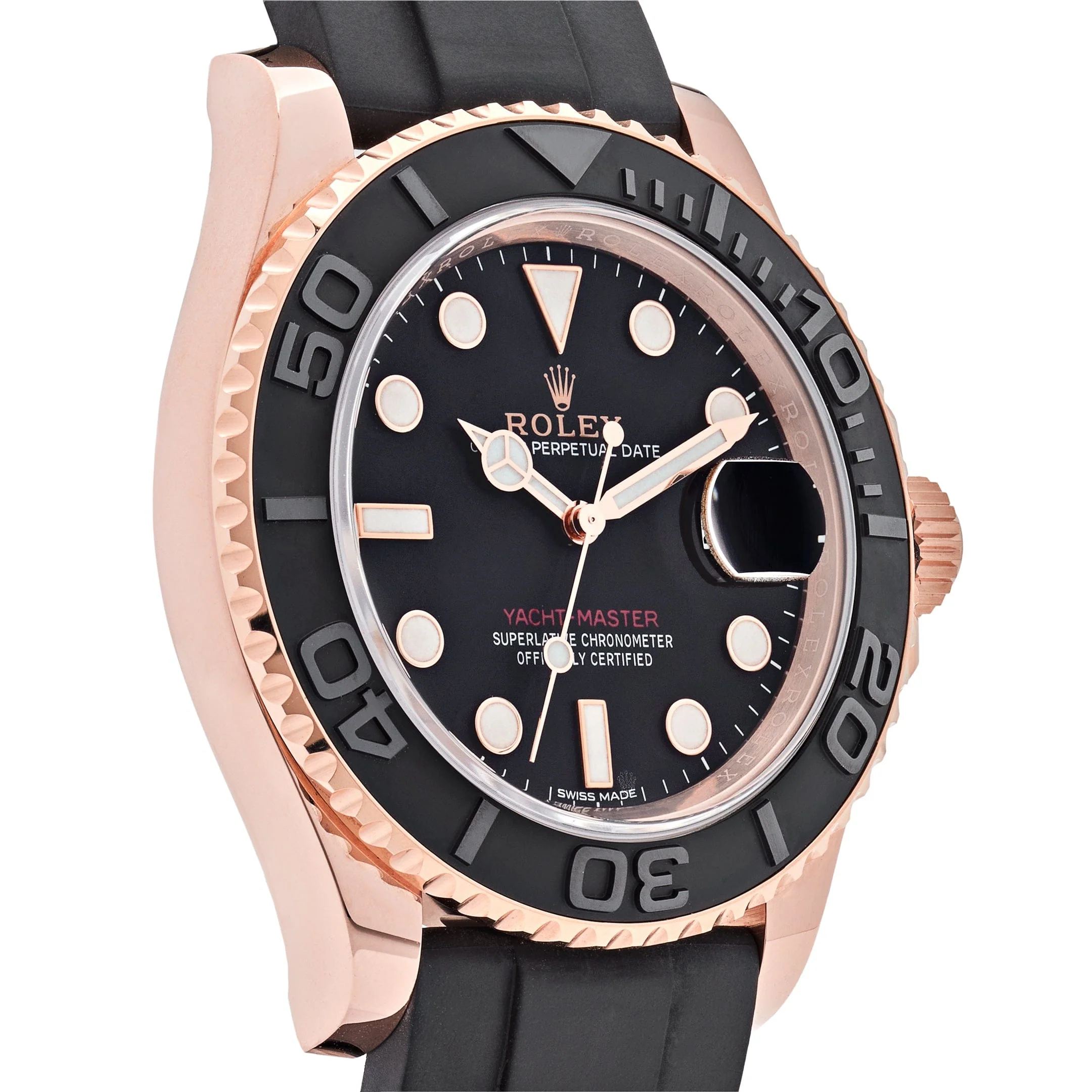 Rolex Yacht-Master 40 116655 Rose Gold Black Dial