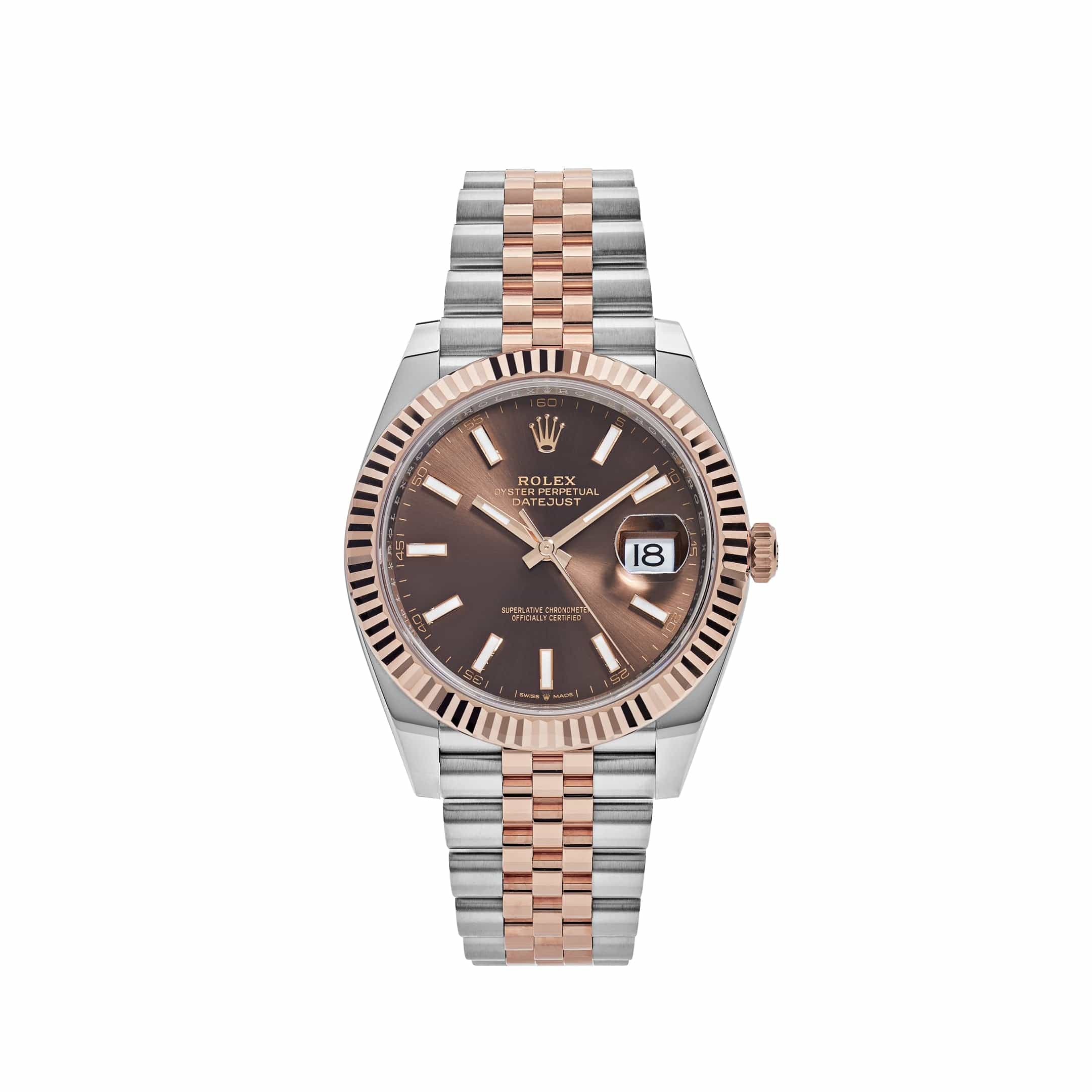 Rolex Datejust 41 126331 Two-Toned Rose Gold Stainless Steel Brown Dial (2023)