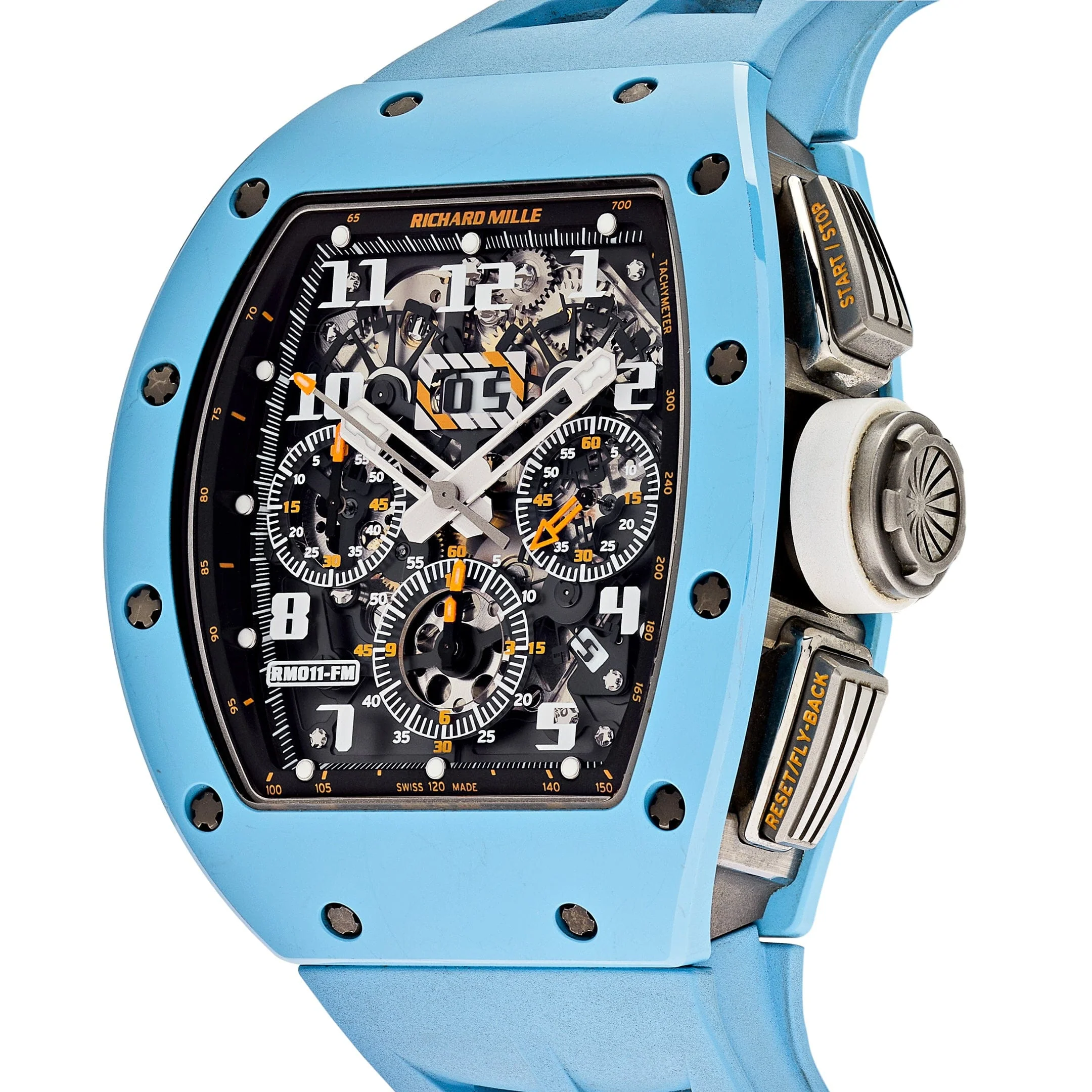 Richard Mille RM 011 Baby Blue Ceramic Felipe Massa Last Limited Edition of 50