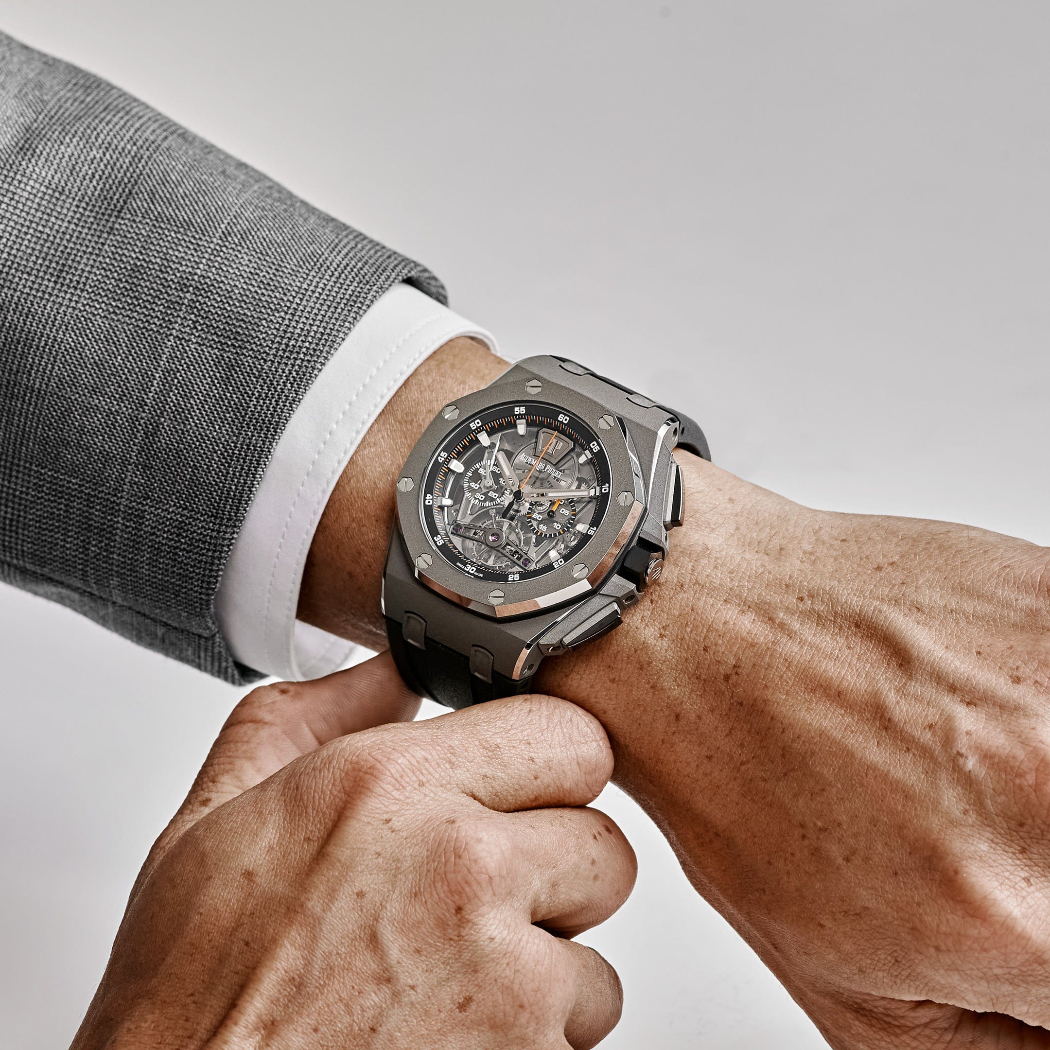 Audemars Piguet Royal Oak Offshore 26407TI.GG.A002CA.01 Tourbillon Chronograph Titanium (2017)