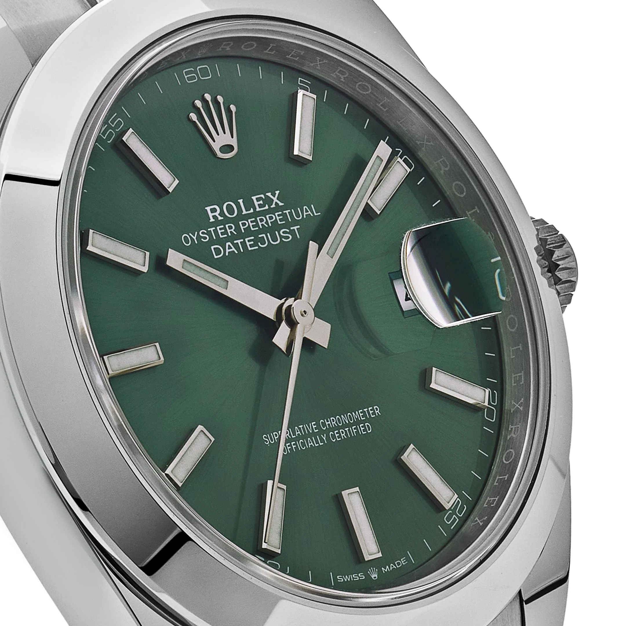 Rolex Datejust 41 126300 Stainless Steel Green Dial Oyster (2025)