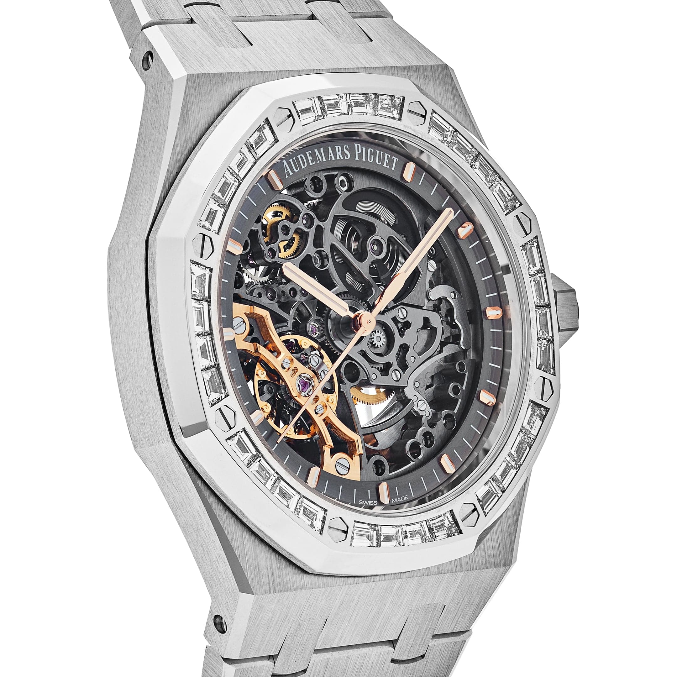 Audemars Piguet Royal Oak 15412BC.ZZ.1220BC.01 Double Balance Wheel Openworked Diamond Bezel
