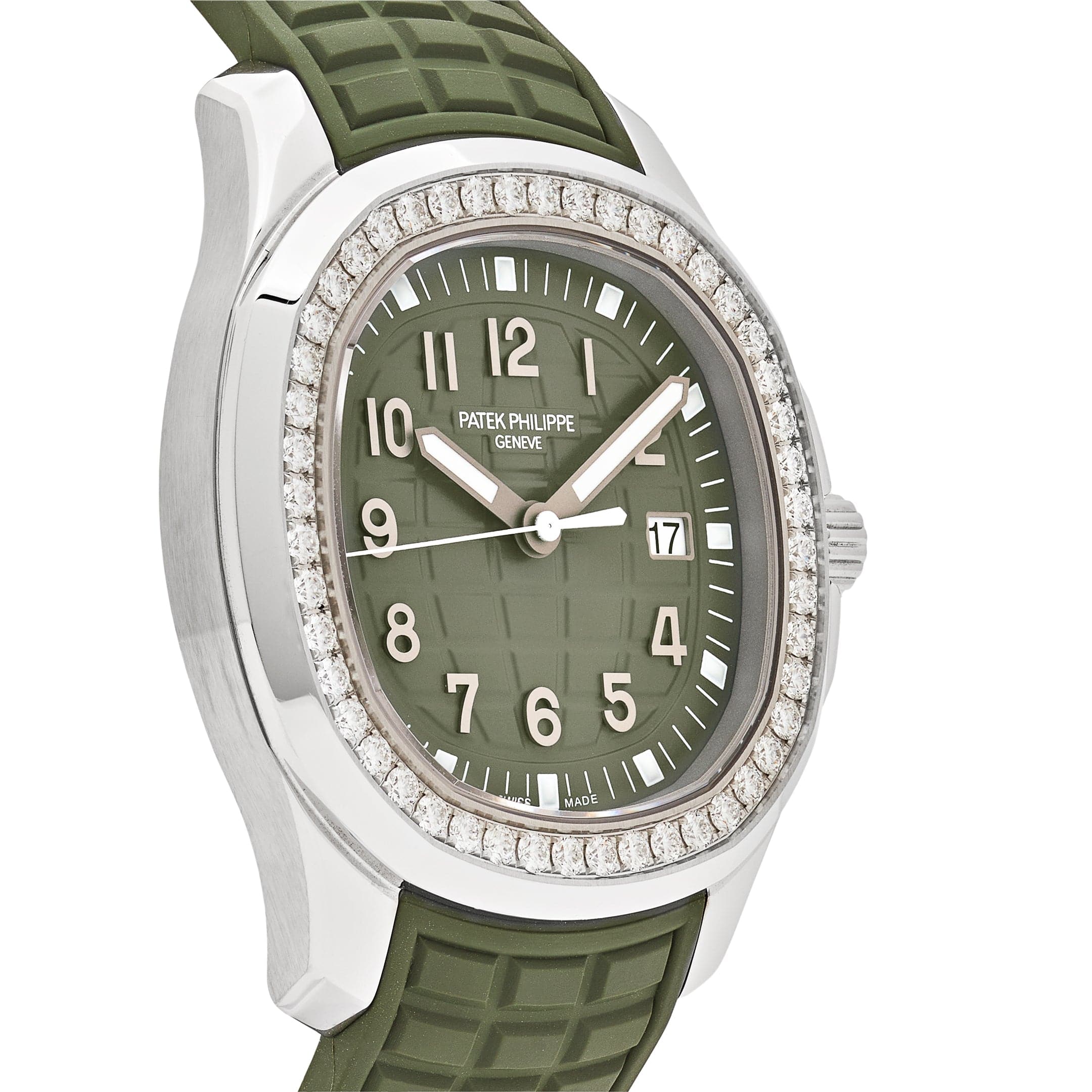 Patek Philippe Aquanaut Luce 5267/200A-011 Stainless Steel Green Dial Diamond Bezel