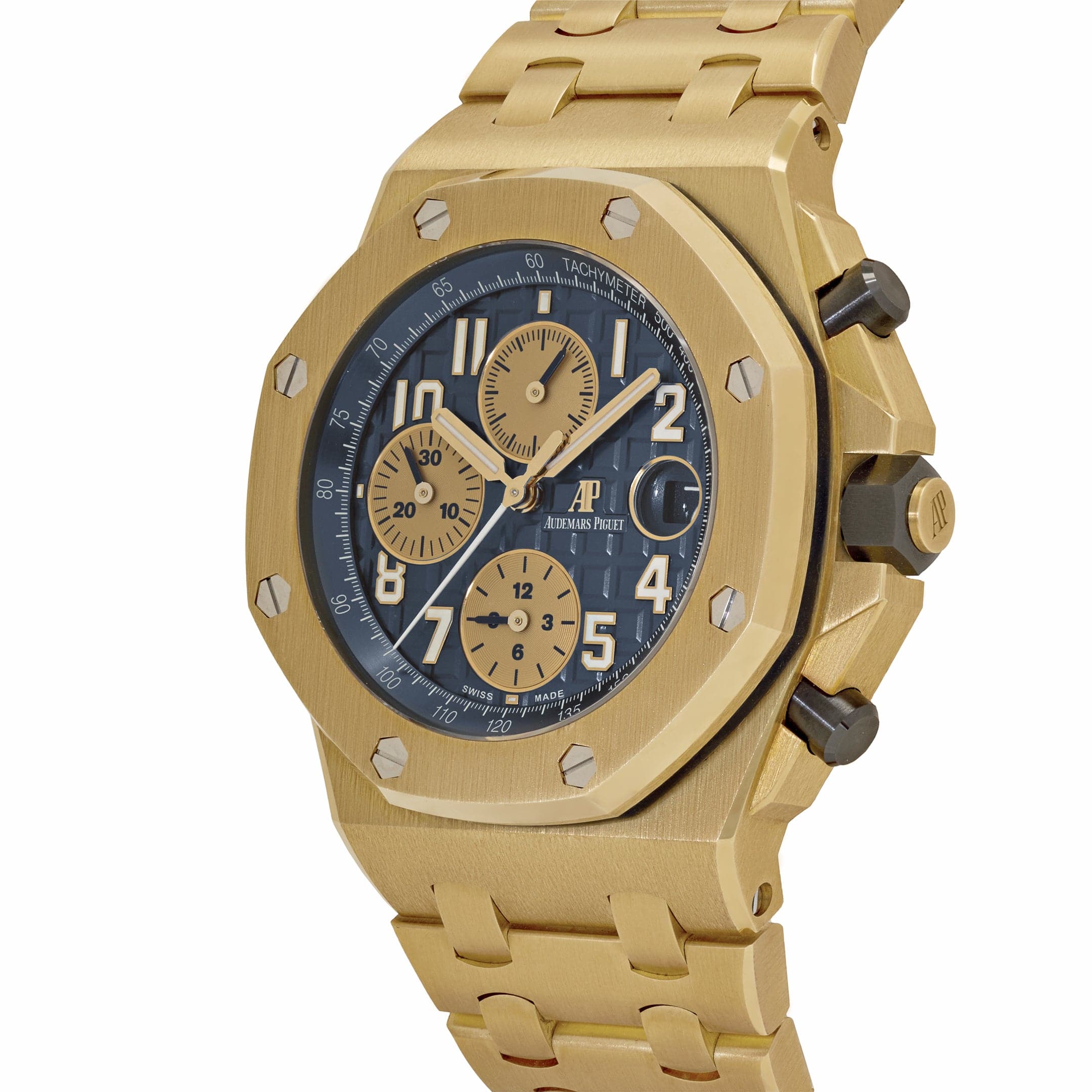 Audemars Piguet Royal Oak Offshore Chronograph 26470BA.OO.1000BA.01 Yellow Gold Blue Dial