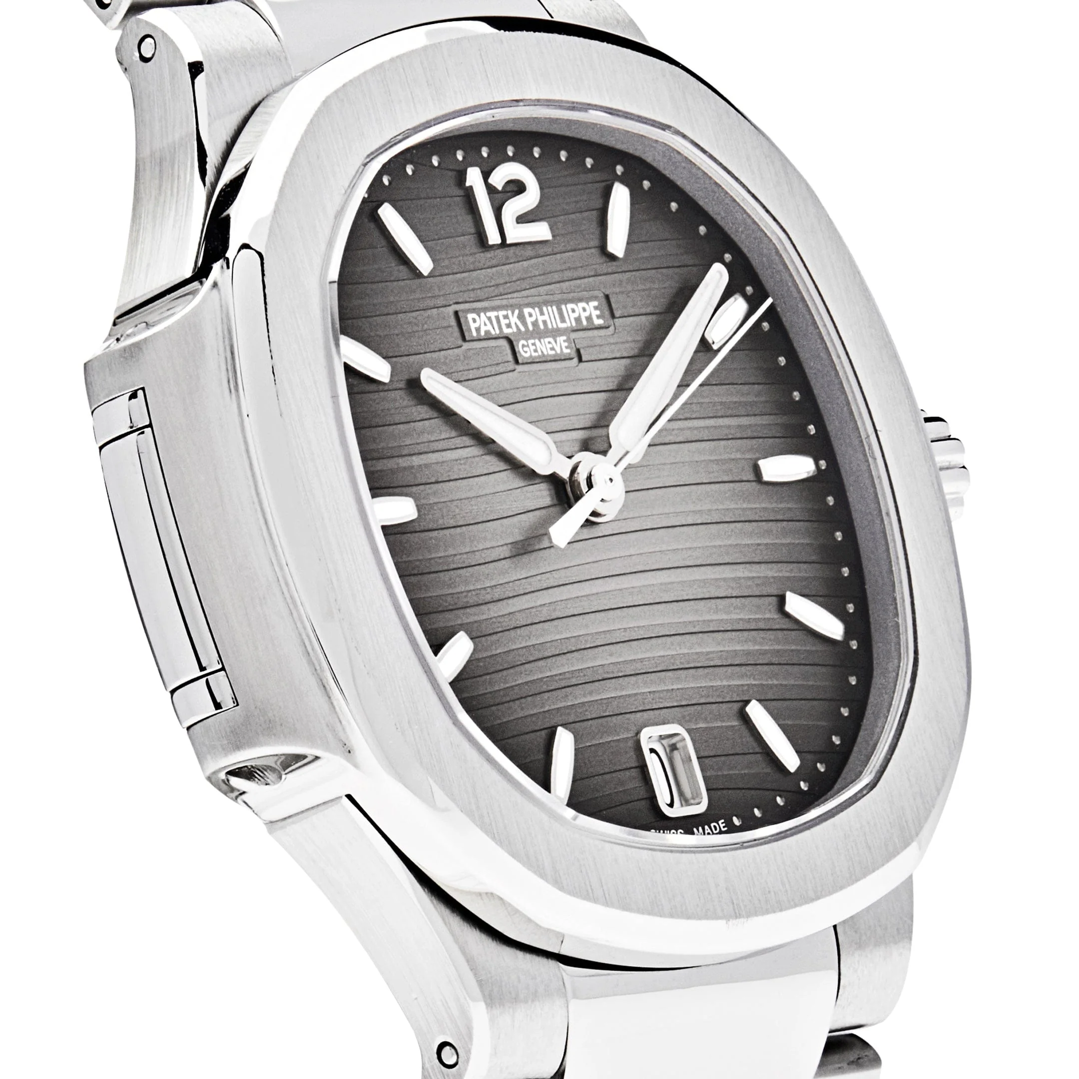Patek Philippe Nautilus 7118/1A-011 'Ladies' Stainless Steel Smoke Grey Dial