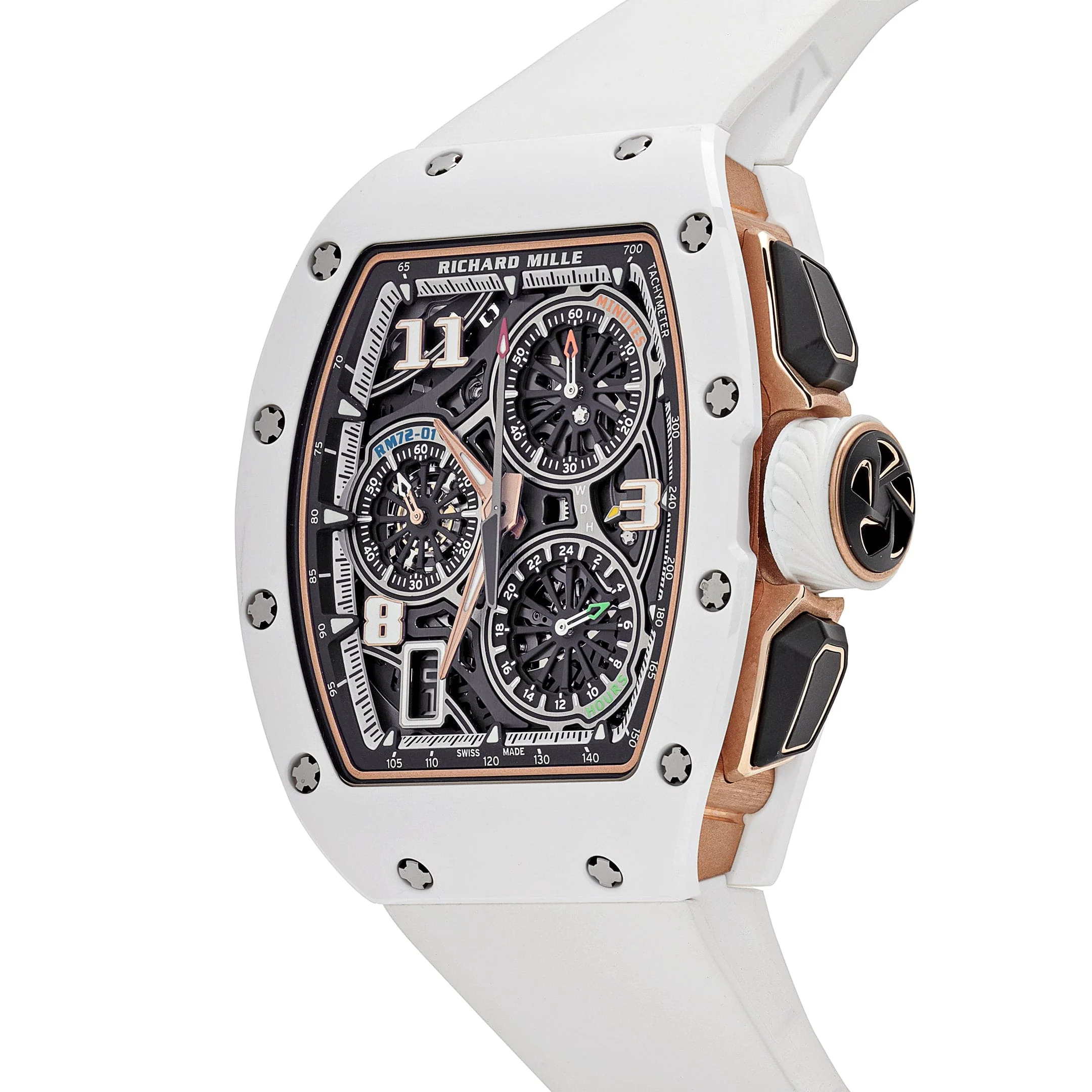 Richard Mille RM 72-01 Lifestyle In-House Chronograph White Ceramic