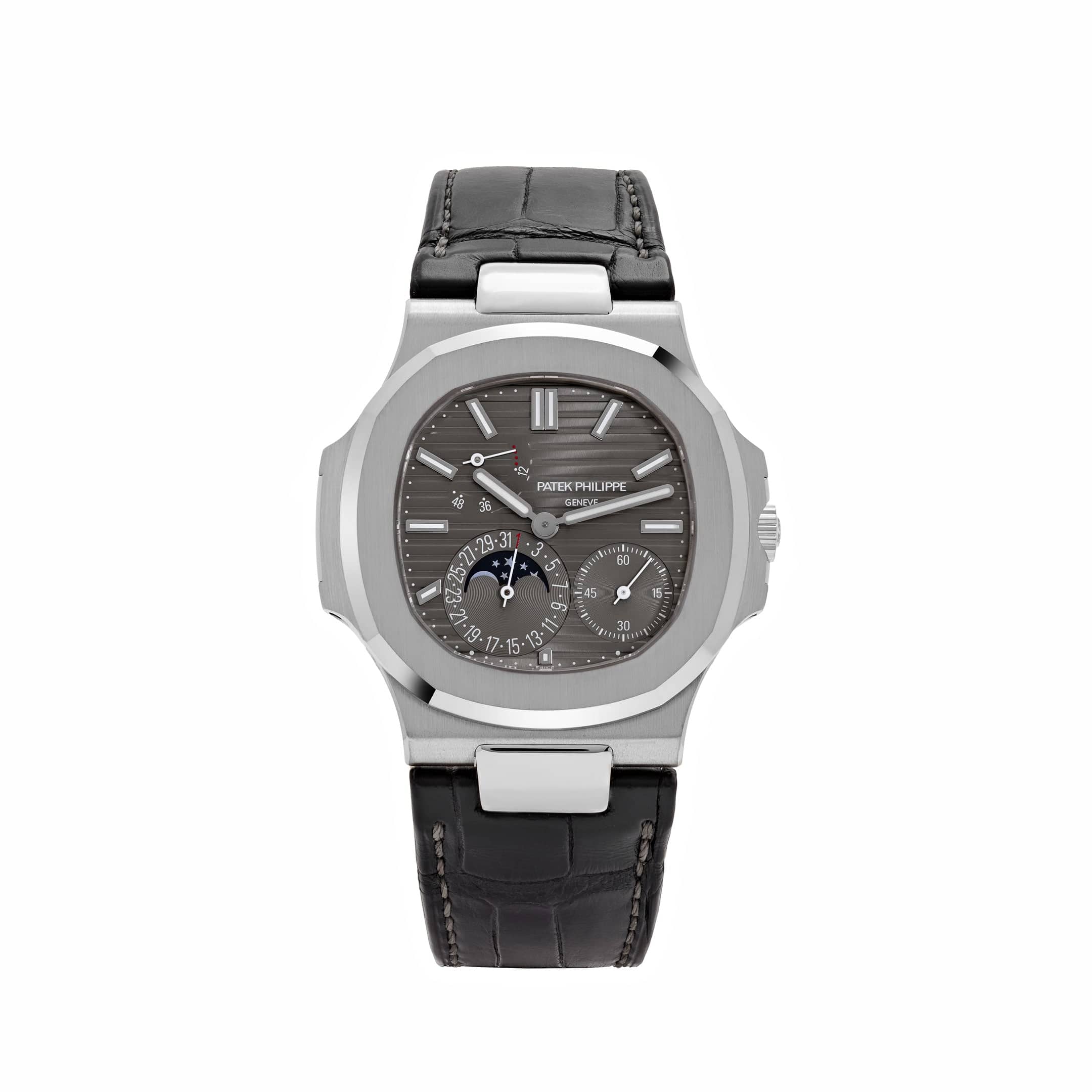 Patek Philippe Nautilus 5712G-001 White Gold Grey Dial Moon Phases (2019)