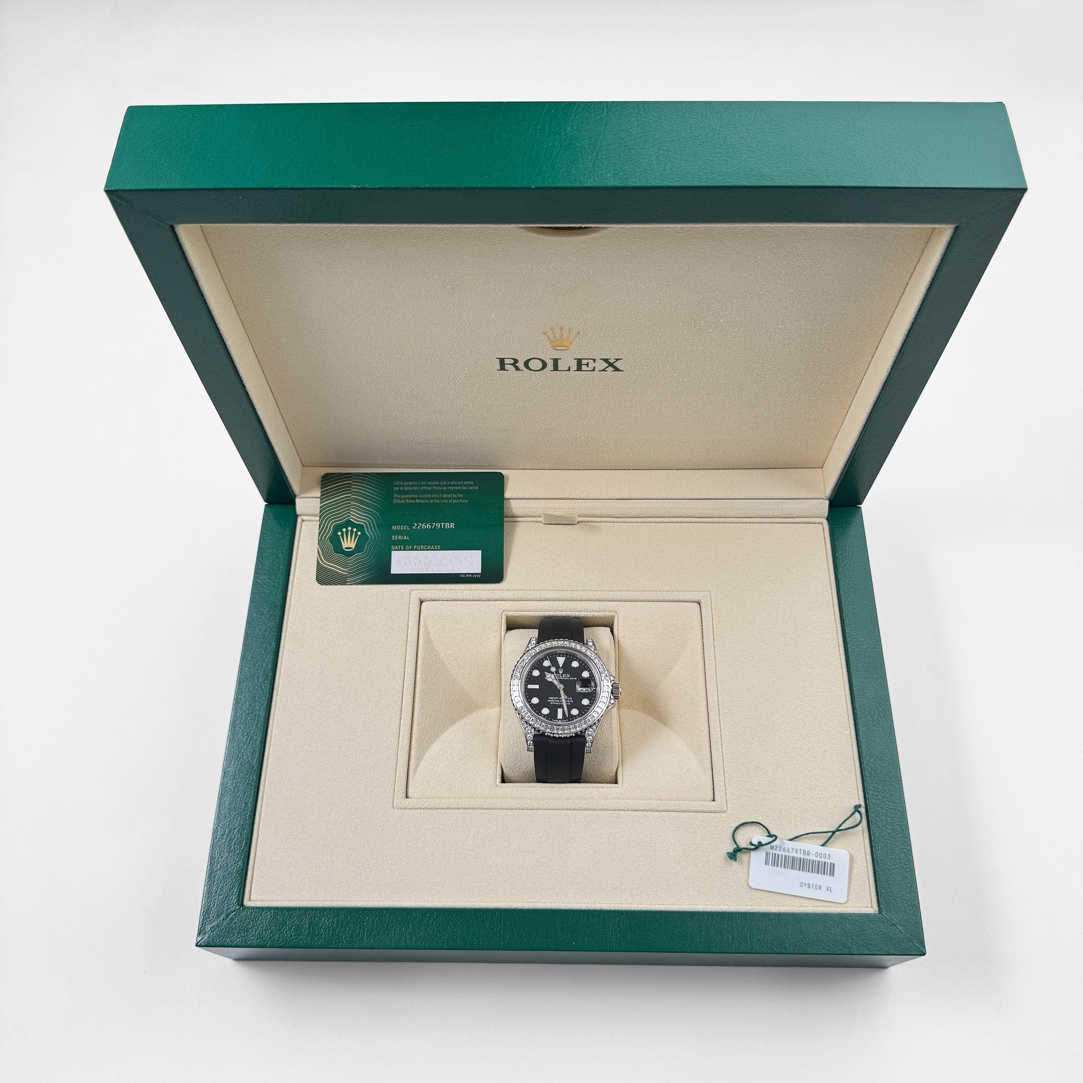 Rolex Yacht-Master 42 226679TBR White Gold Black Dial Diamond Bezel