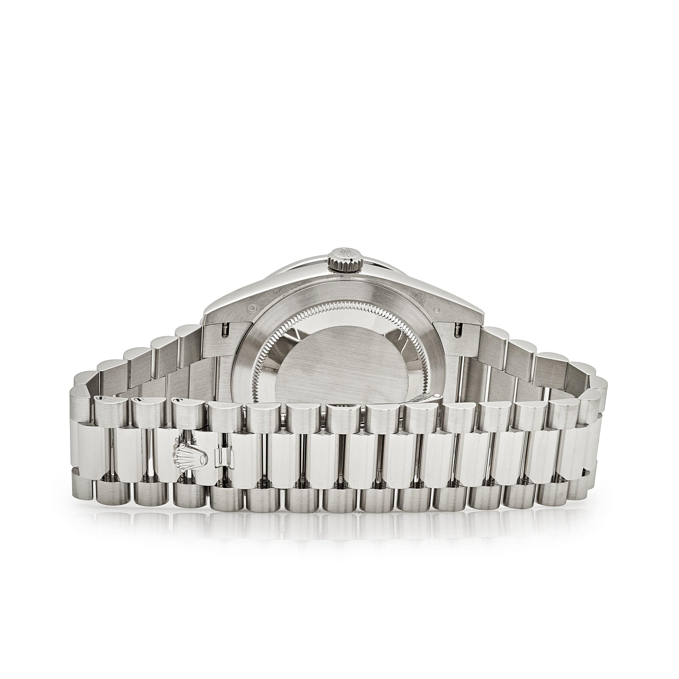 Rolex Day-Date 40 228396TEM Platinum Diamond Dial Emerald Bezel