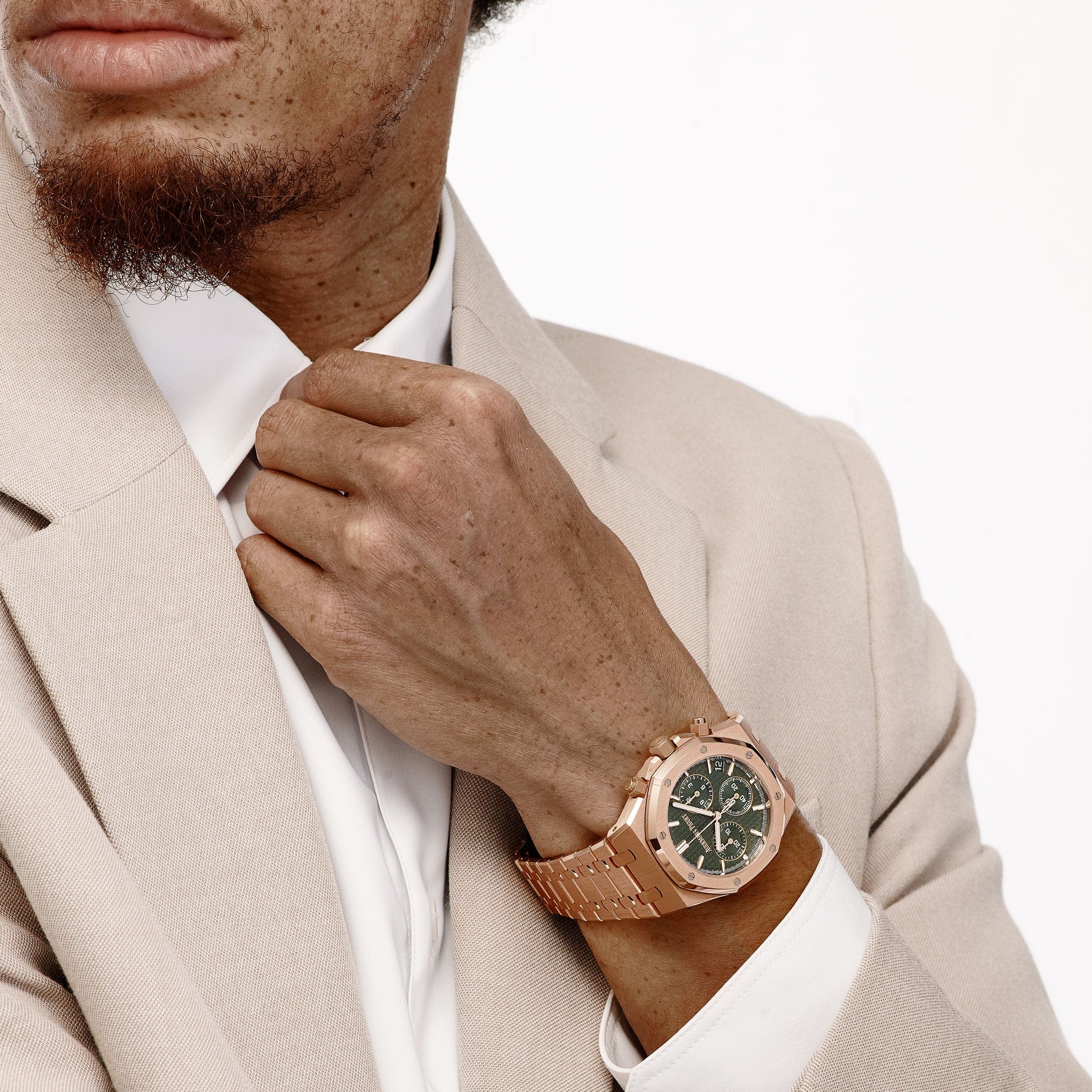 Audemars Piguet Royal Oak 26240OR.OO.1320OR.04 Chronograph '50th Anniversary' Rose Gold Khaki Green Dial (2022)