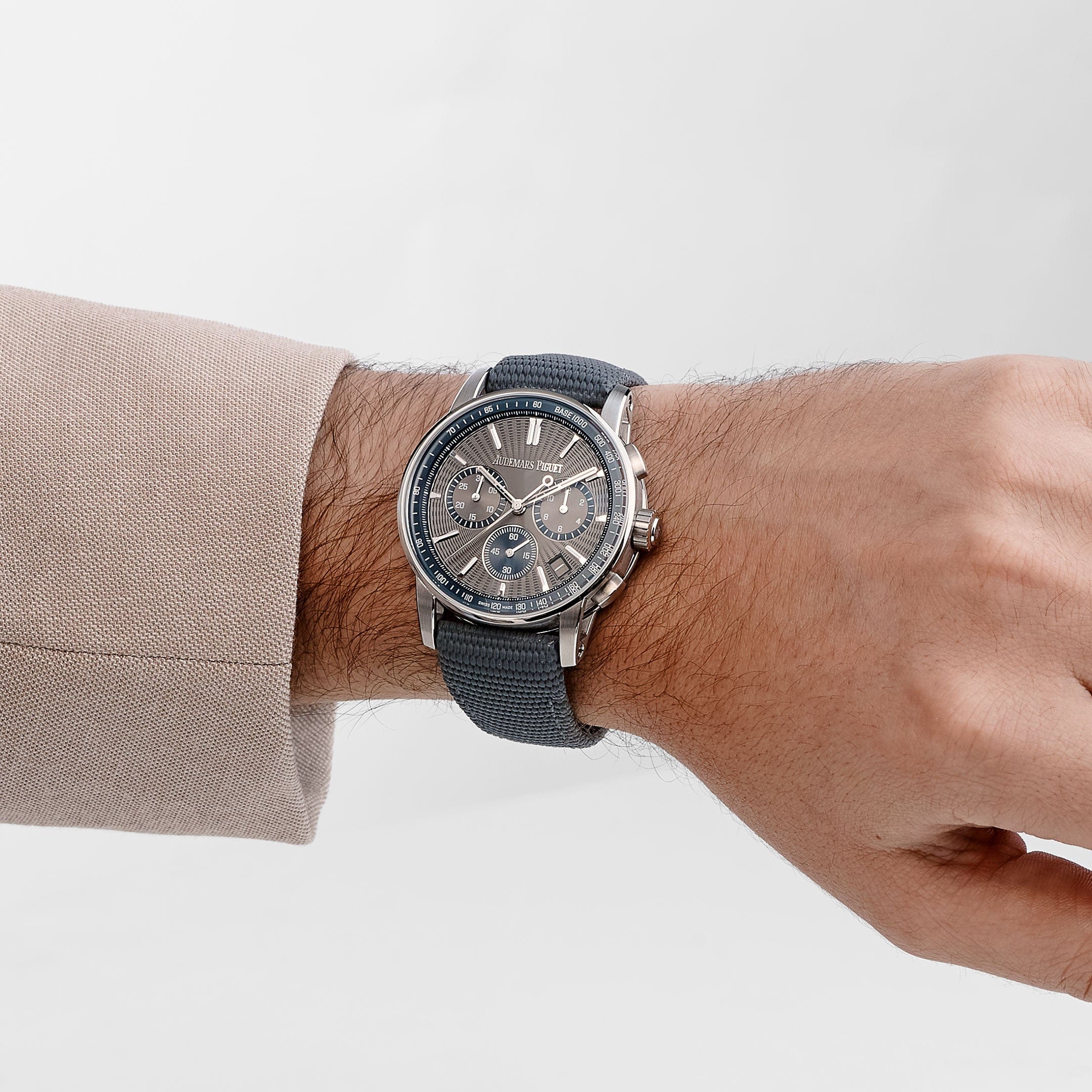 Audemars Piguet Code 11.59 Selfwinding Chronograph 26393ST.OO.A009KB.01 Stainless Steel Grey Dial Blue Accents (2025)