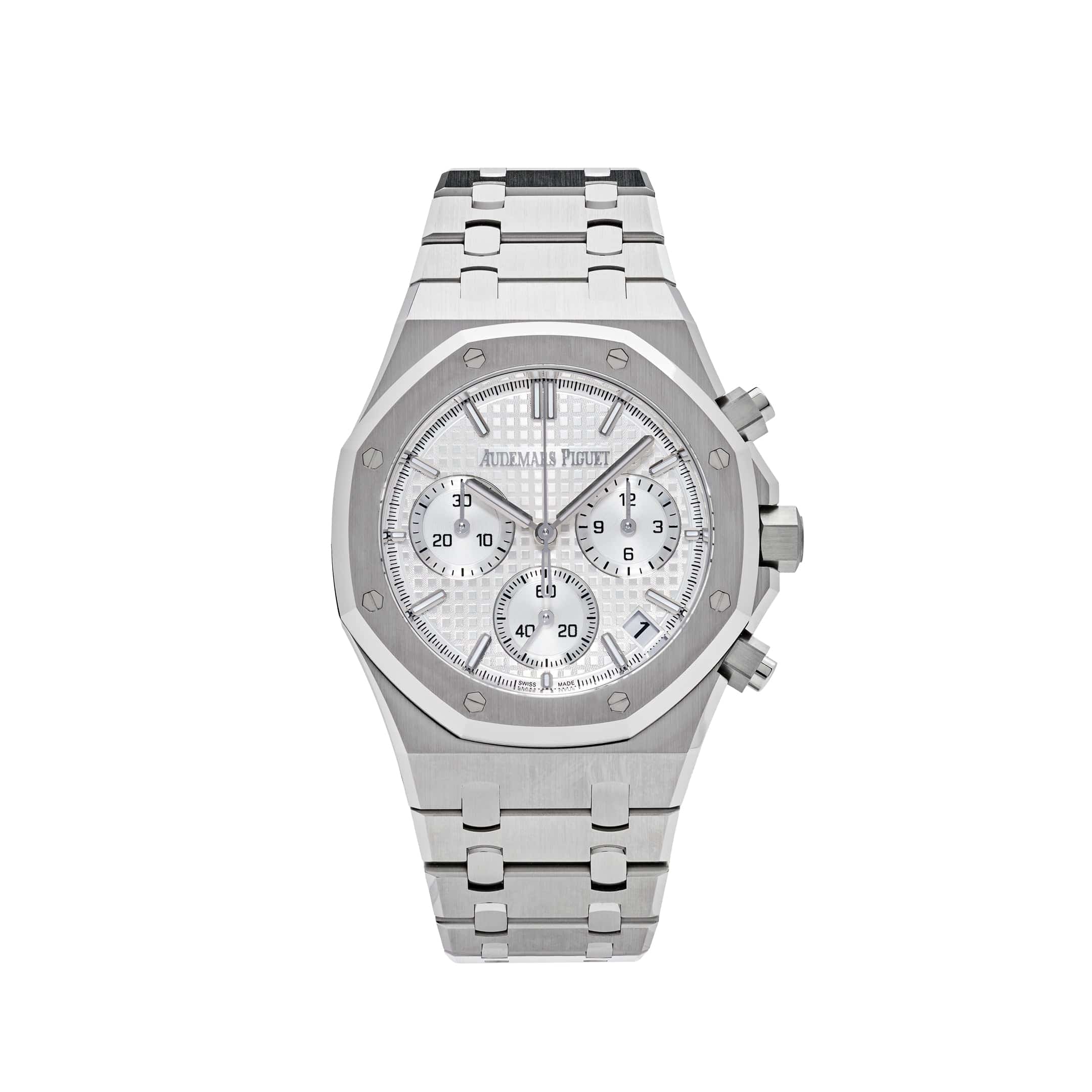 Audemars Piguet Royal Oak 26240ST.OO.1320ST.03 Selfwinding Chronograph '50th Anniversary' Stainless Steel White Dial