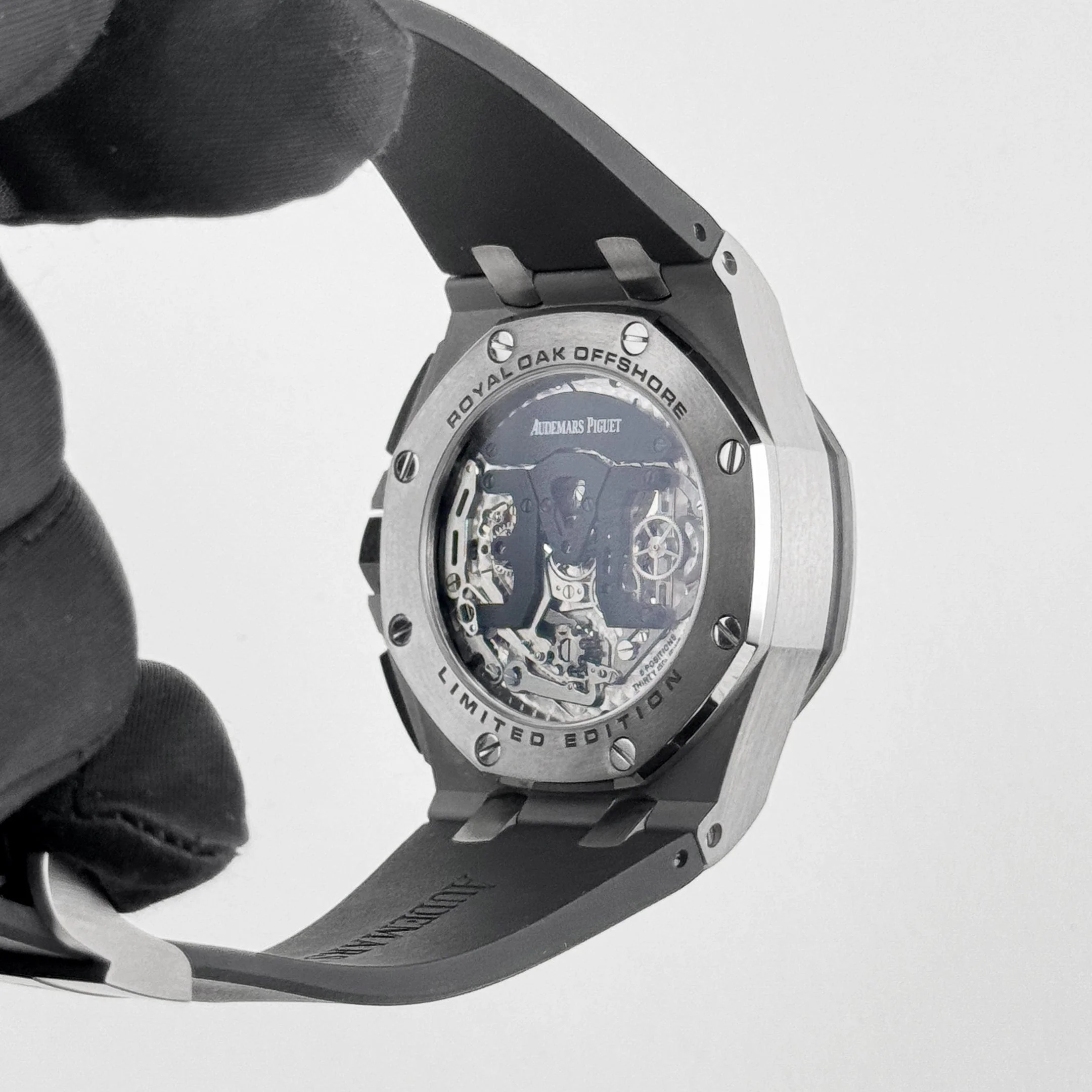 Audemars Piguet Royal Oak Offshore Chronograph 26387IO.OO.D002CA.01 Tourbillon Titanium Openworked Dial Limited Edition of 15 (2015)