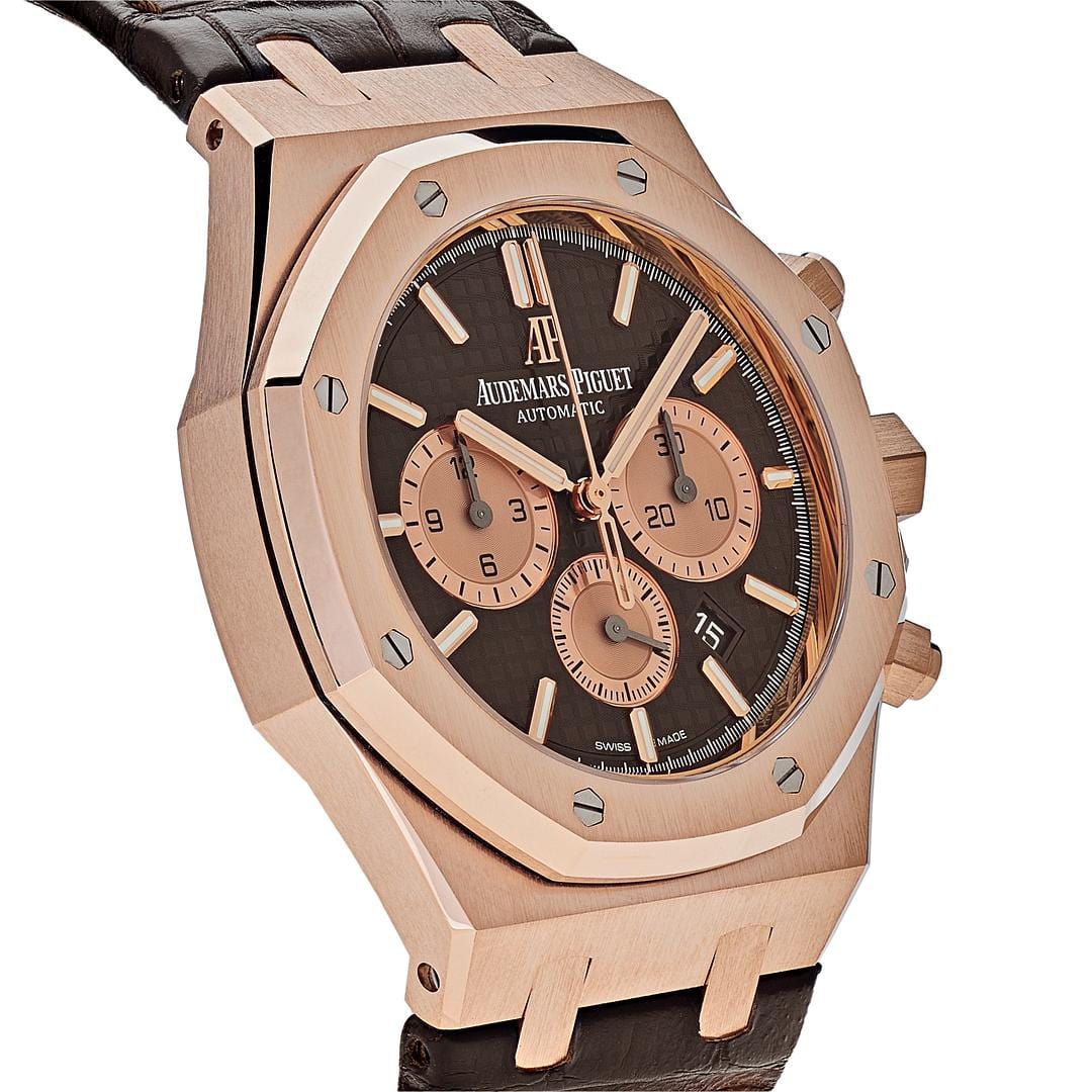 Audemars Piguet Royal Oak 26331OR.OO.D821CR.01 Selfwinding Chronograph Rose Gold Brown Dial