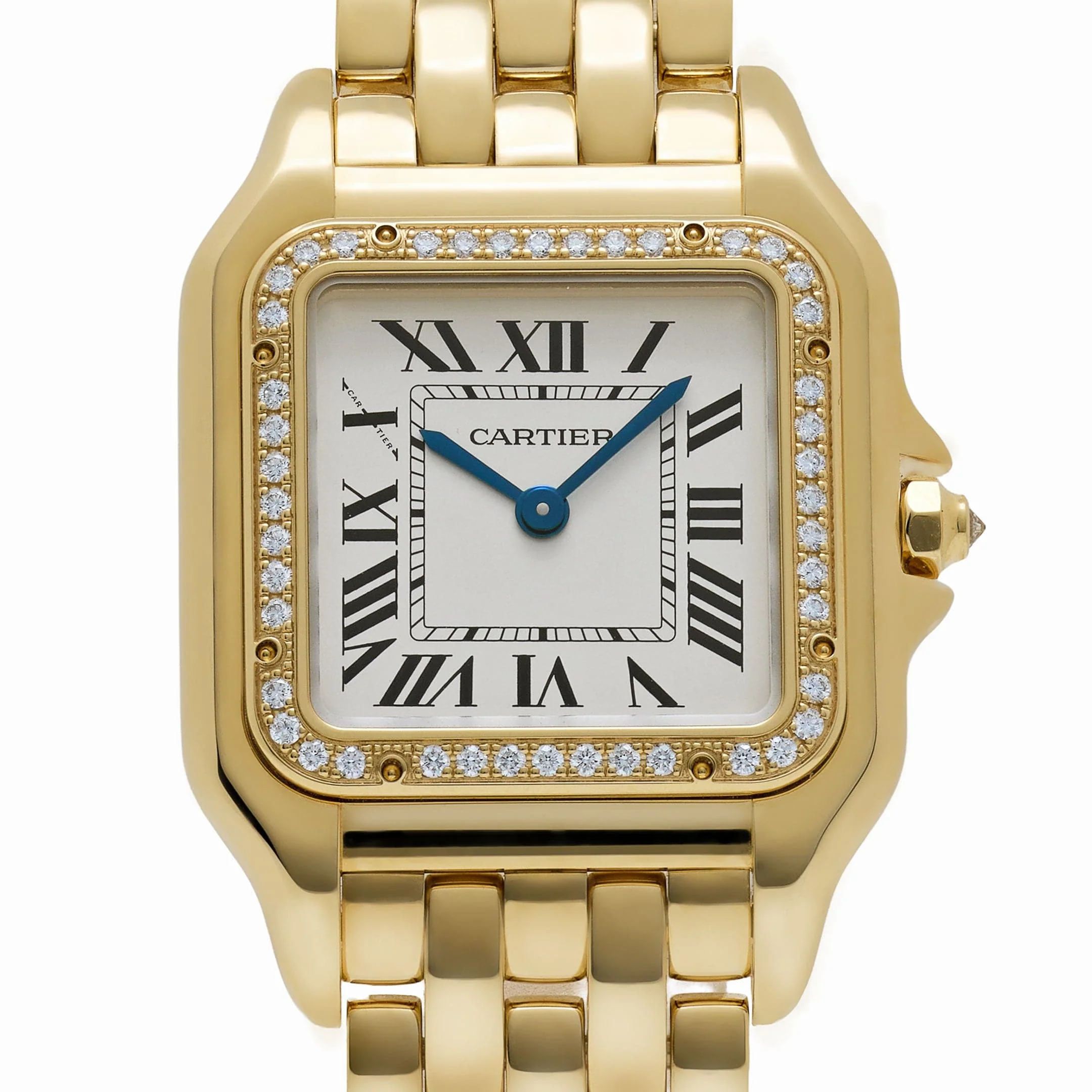 Cartier Panthère WJPN0066 'Ladies' Yellow Gold White Dial Diamond Bezel Quartz (2025)