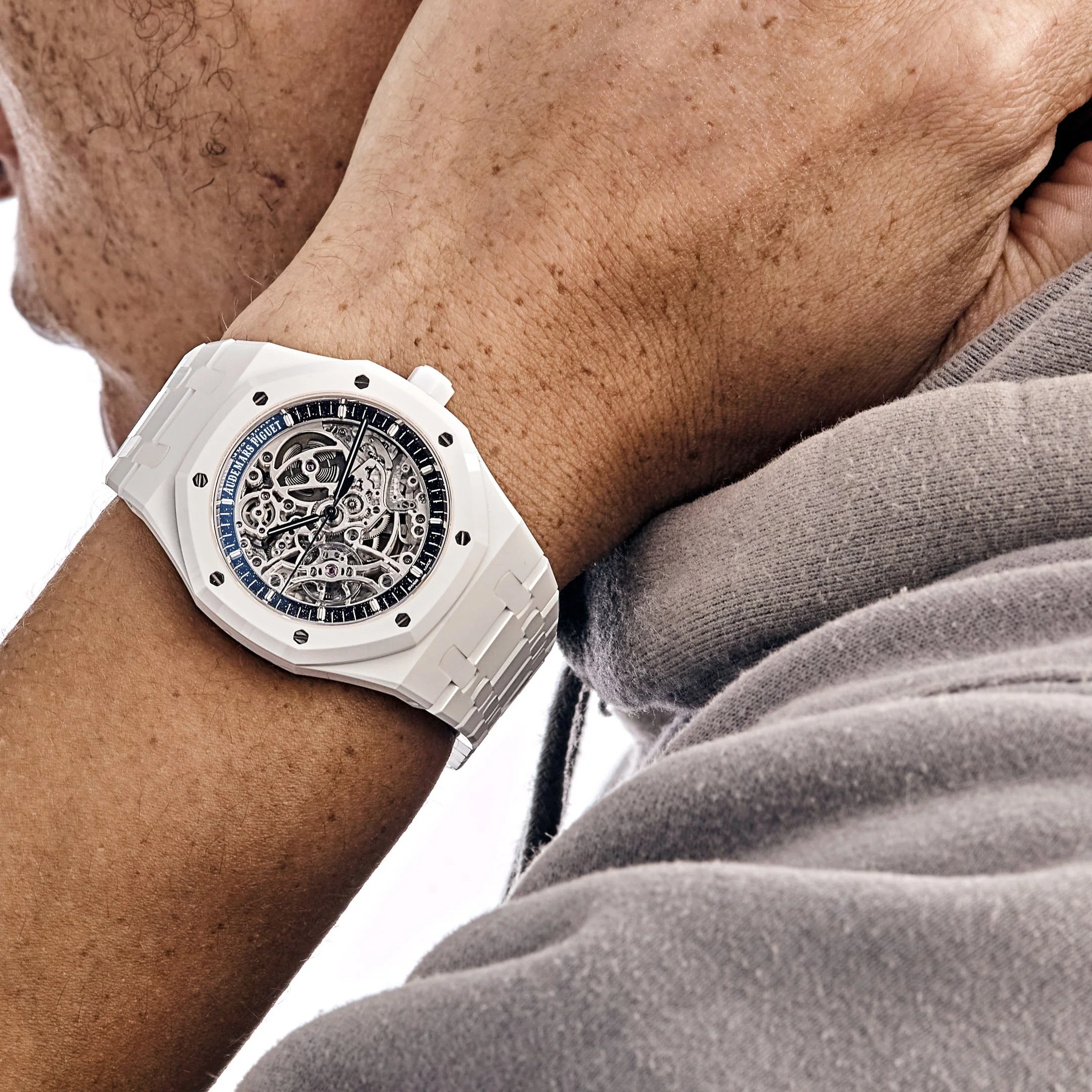 Audemars Piguet Royal Oak 15416CB.OO.1225CB.01 Double Balance Wheel Openworked White Ceramic Limited Edition of 30