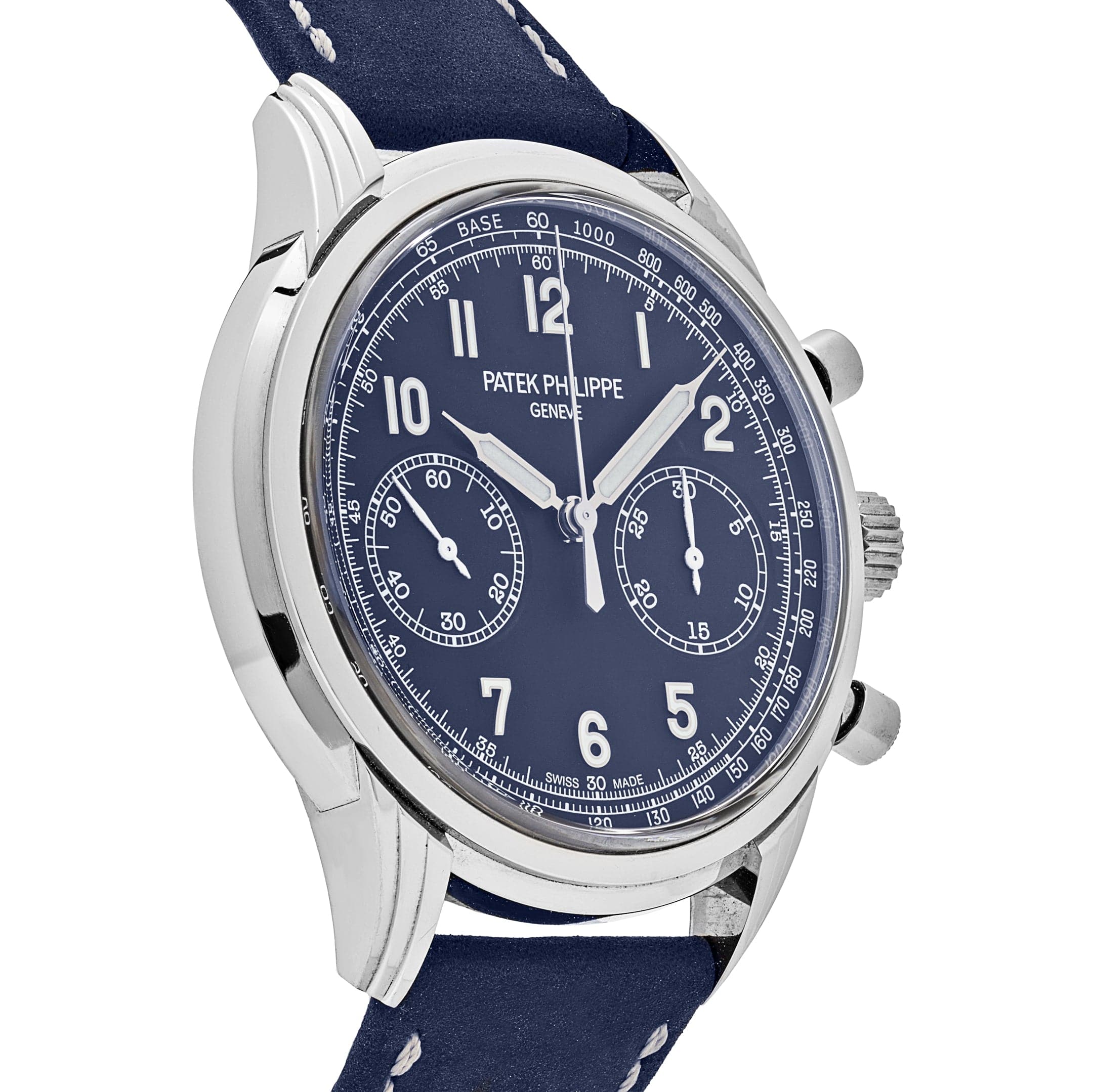 Patek Philippe Complications 5172G-001 Chronograph White Gold Blue Dial